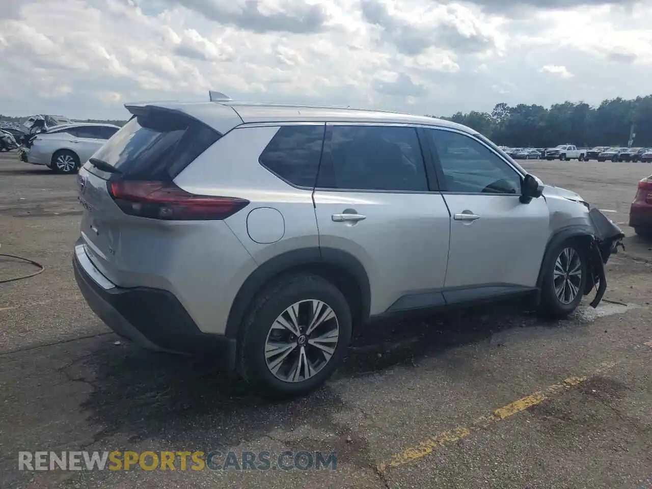 3 Photograph of a damaged car JN8AT3BA3MW000990 NISSAN ROGUE 2021