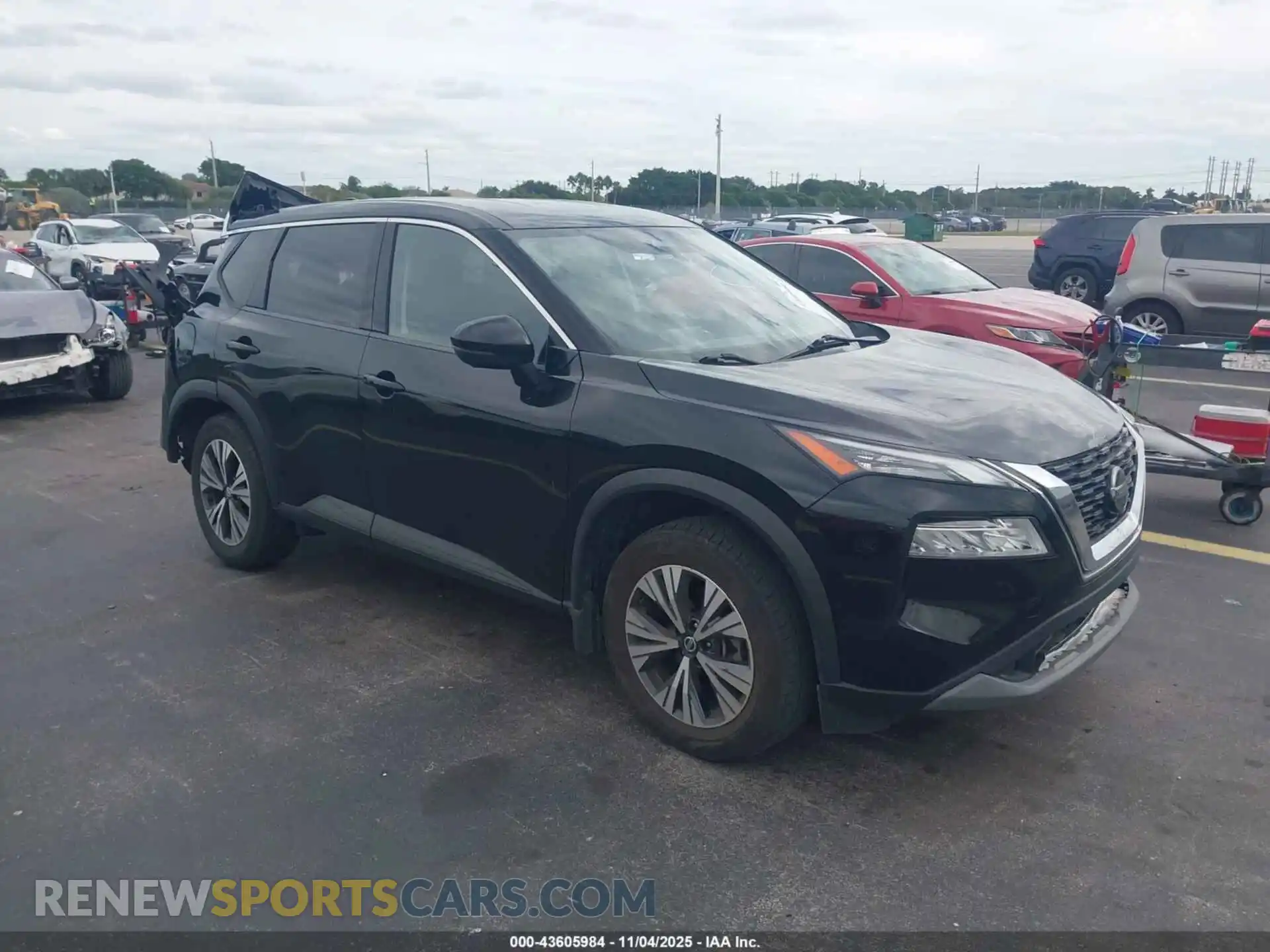 1 Photograph of a damaged car JN8AT3BA3MW002318 NISSAN ROGUE 2021