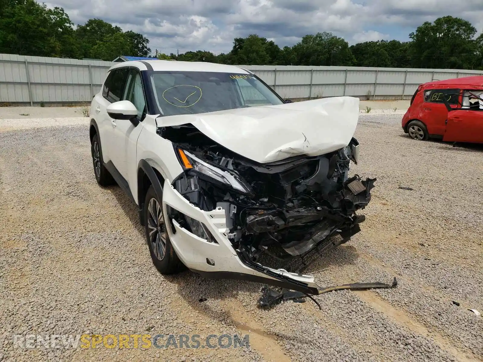 1 Photograph of a damaged car JN8AT3BA3MW010340 NISSAN ROGUE 2021