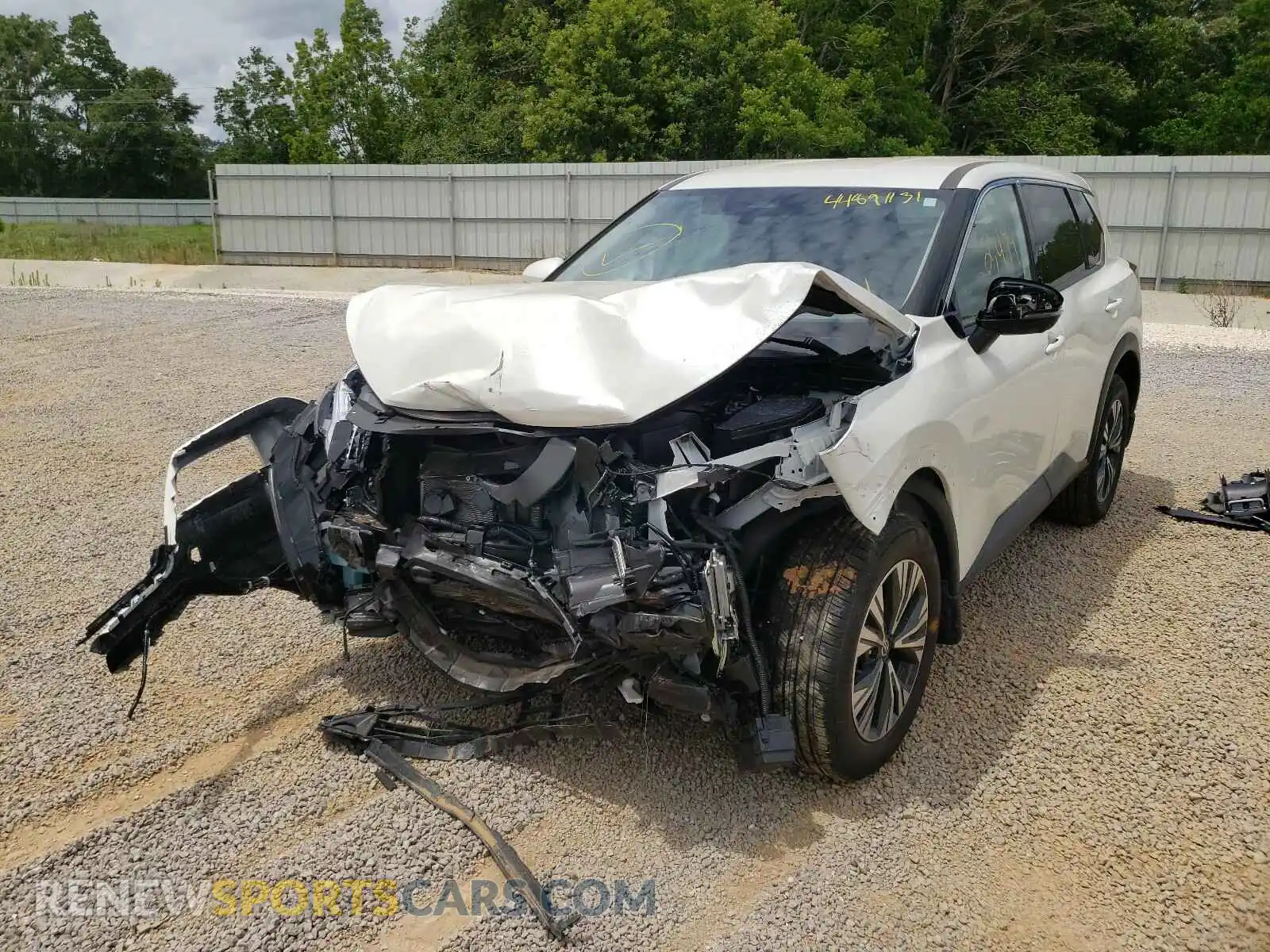 2 Photograph of a damaged car JN8AT3BA3MW010340 NISSAN ROGUE 2021