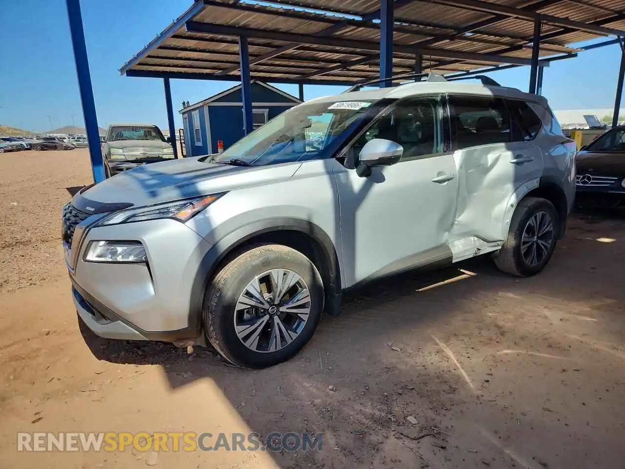 1 Photograph of a damaged car JN8AT3BA4MW017295 NISSAN ROGUE 2021