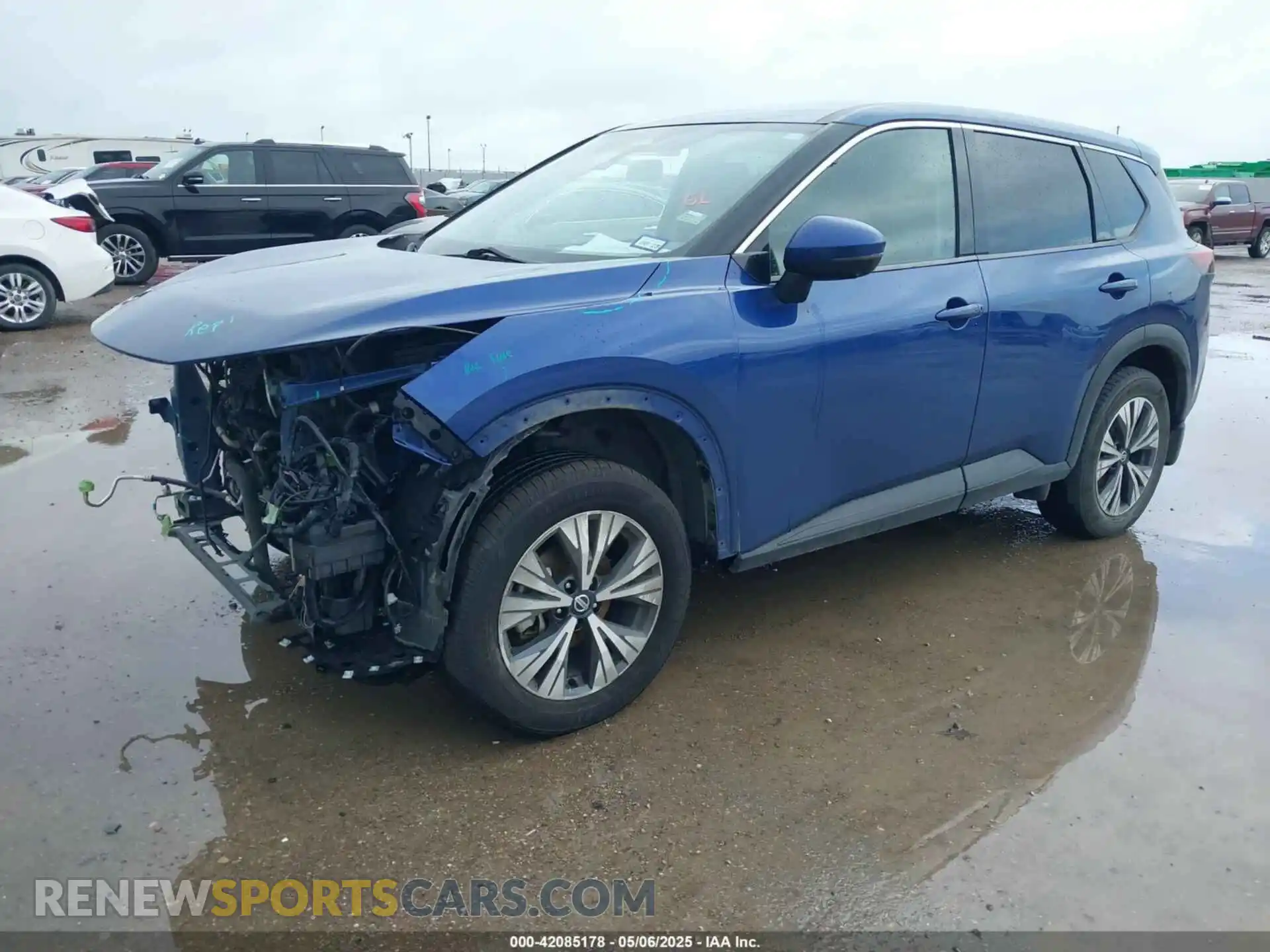 2 Photograph of a damaged car JN8AT3BA5MW010629 NISSAN ROGUE 2021