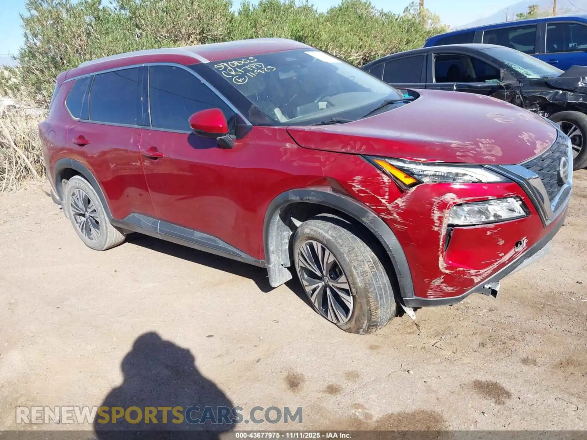 1 Photograph of a damaged car JN8AT3BA5MW013188 NISSAN ROGUE 2021