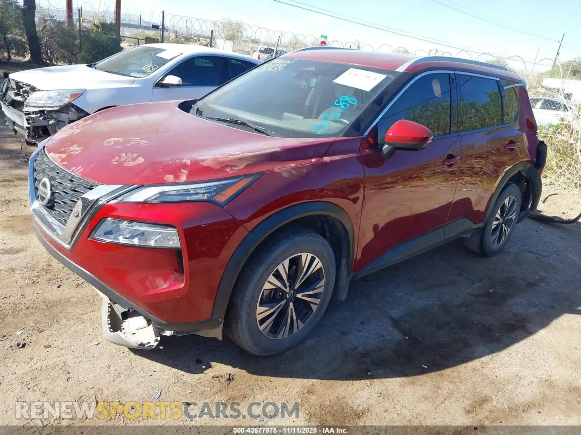 2 Photograph of a damaged car JN8AT3BA5MW013188 NISSAN ROGUE 2021