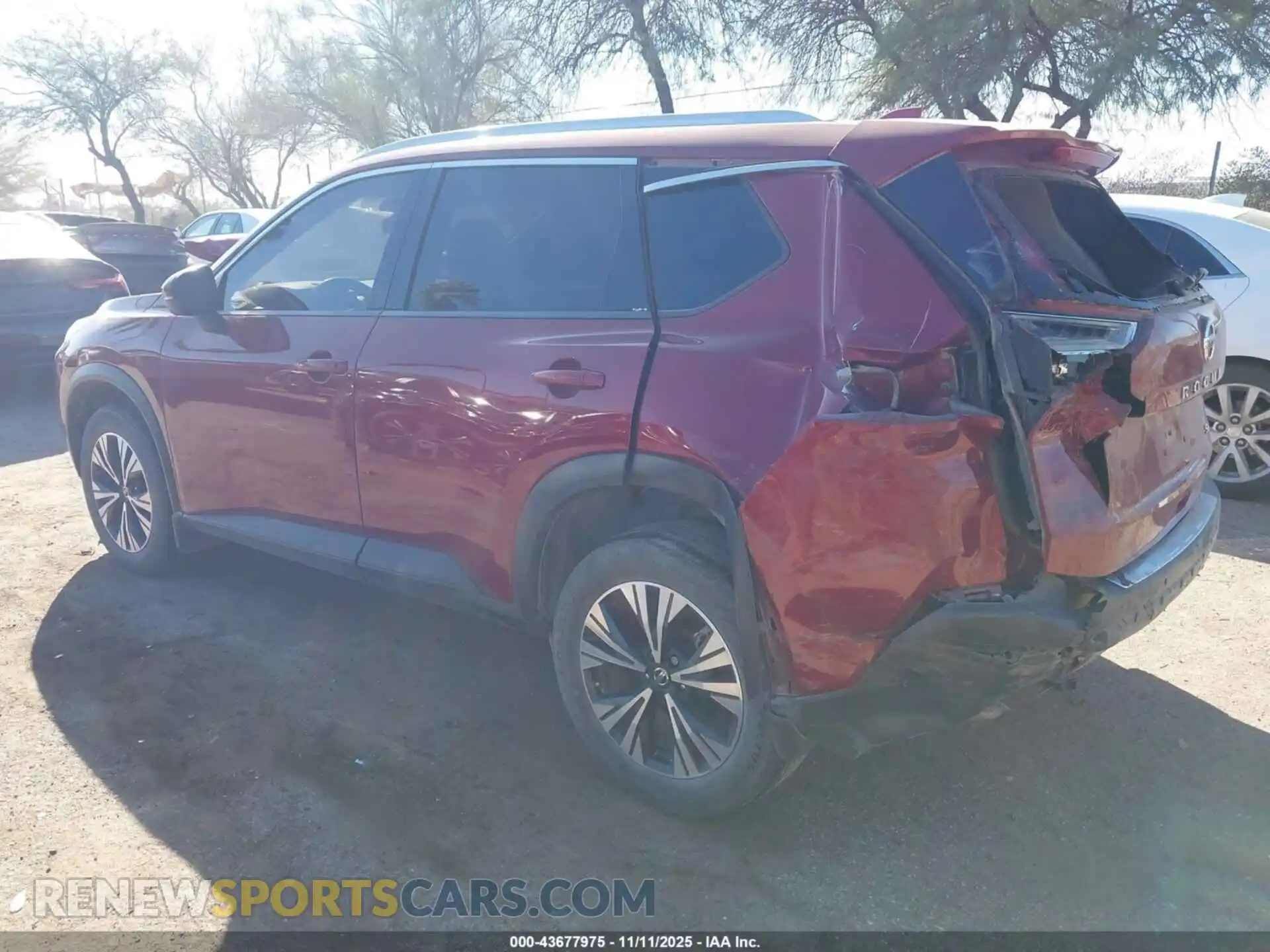 3 Photograph of a damaged car JN8AT3BA5MW013188 NISSAN ROGUE 2021
