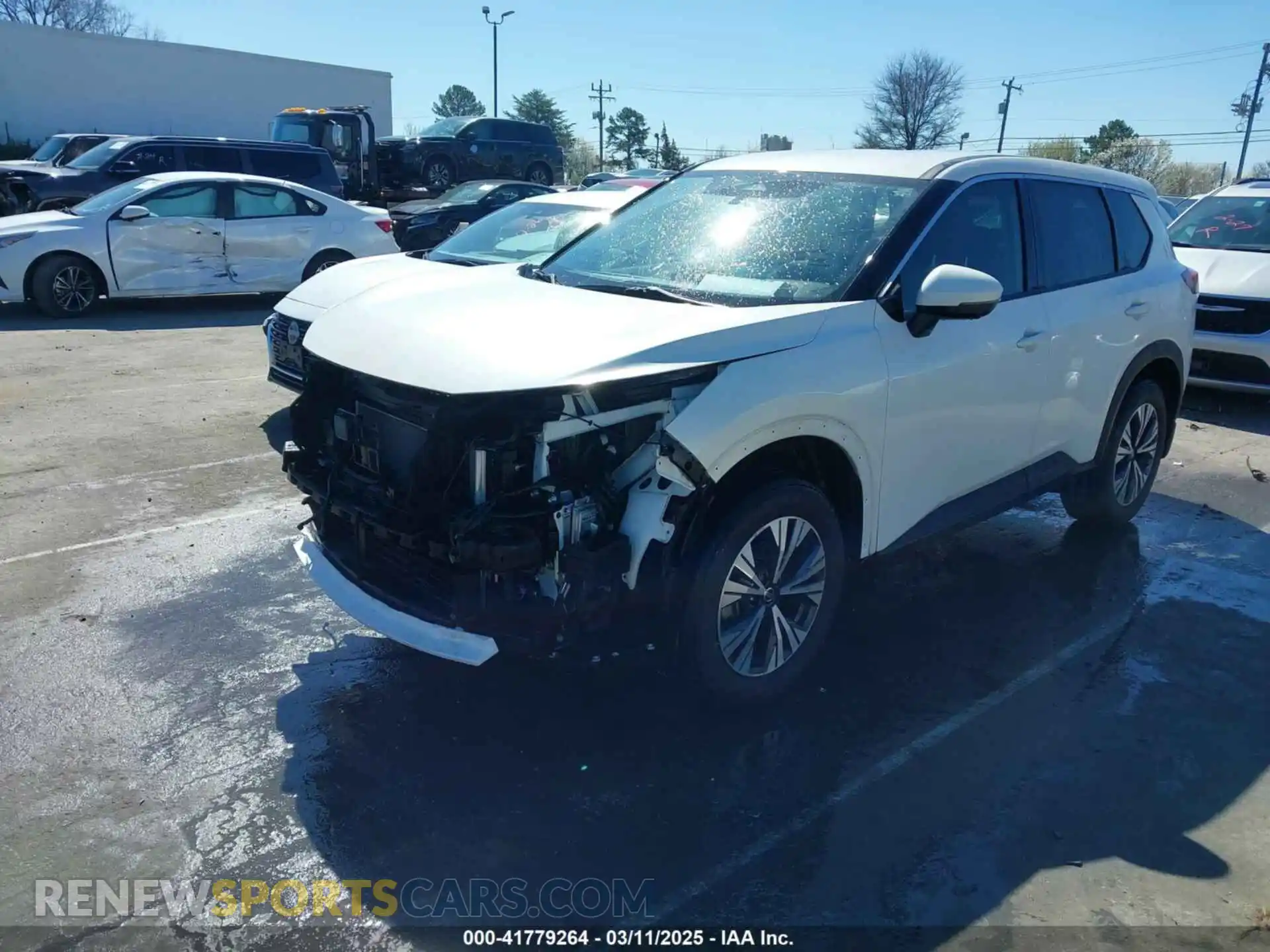 2 Photograph of a damaged car JN8AT3BA5MW015345 NISSAN ROGUE 2021
