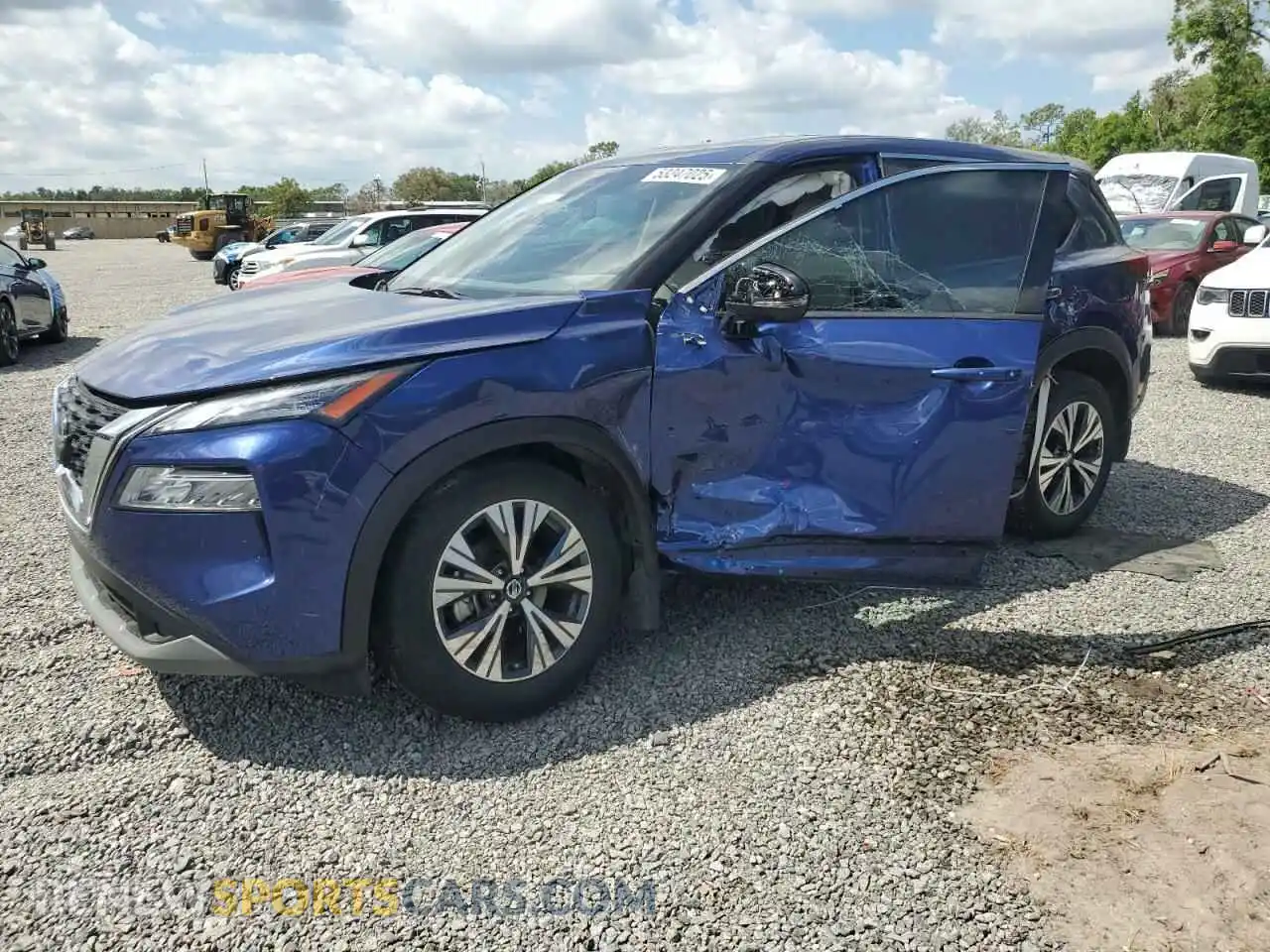 1 Photograph of a damaged car JN8AT3BA5MW024157 NISSAN ROGUE 2021