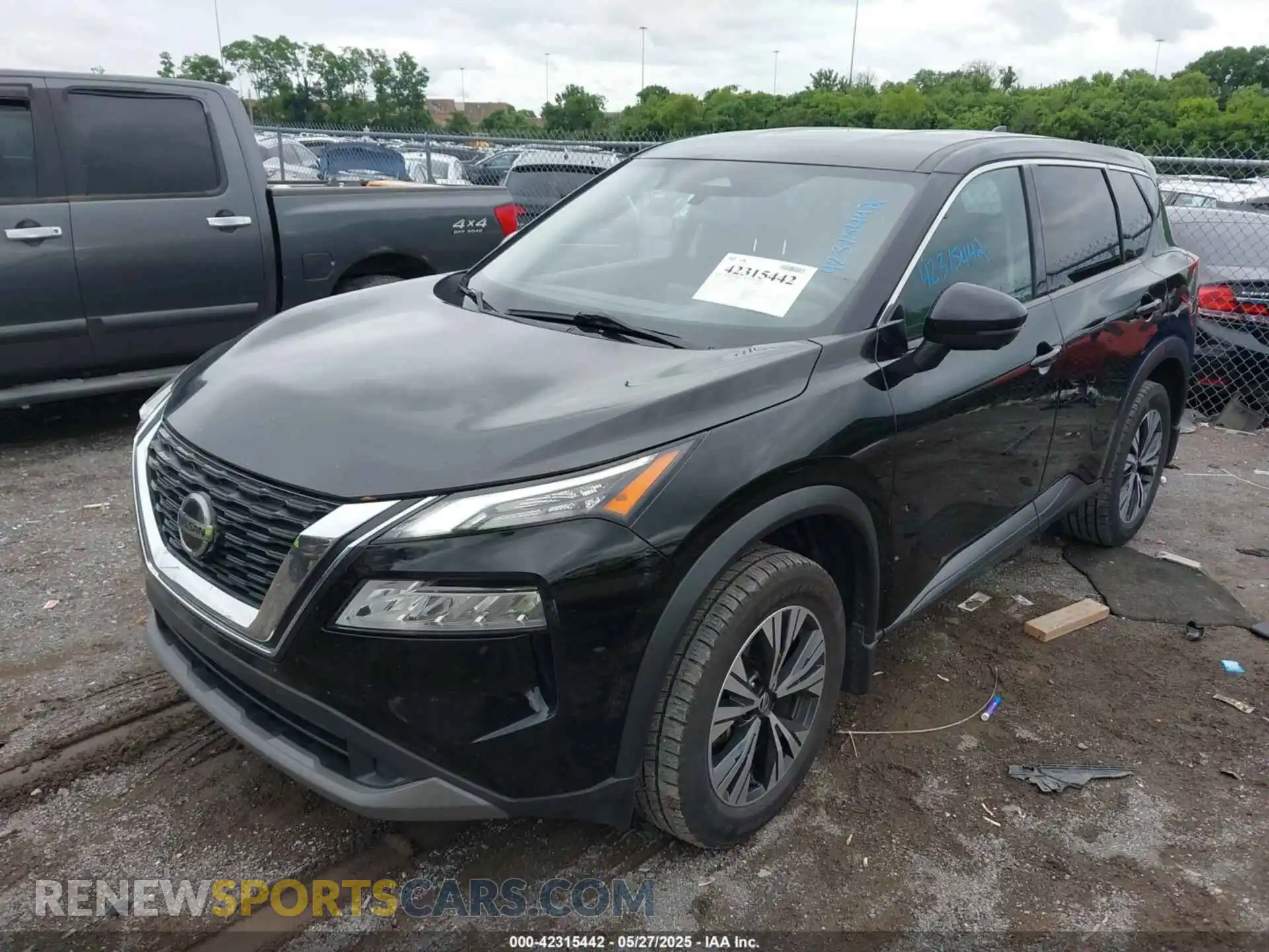 2 Photograph of a damaged car JN8AT3BA7MW006372 NISSAN ROGUE 2021