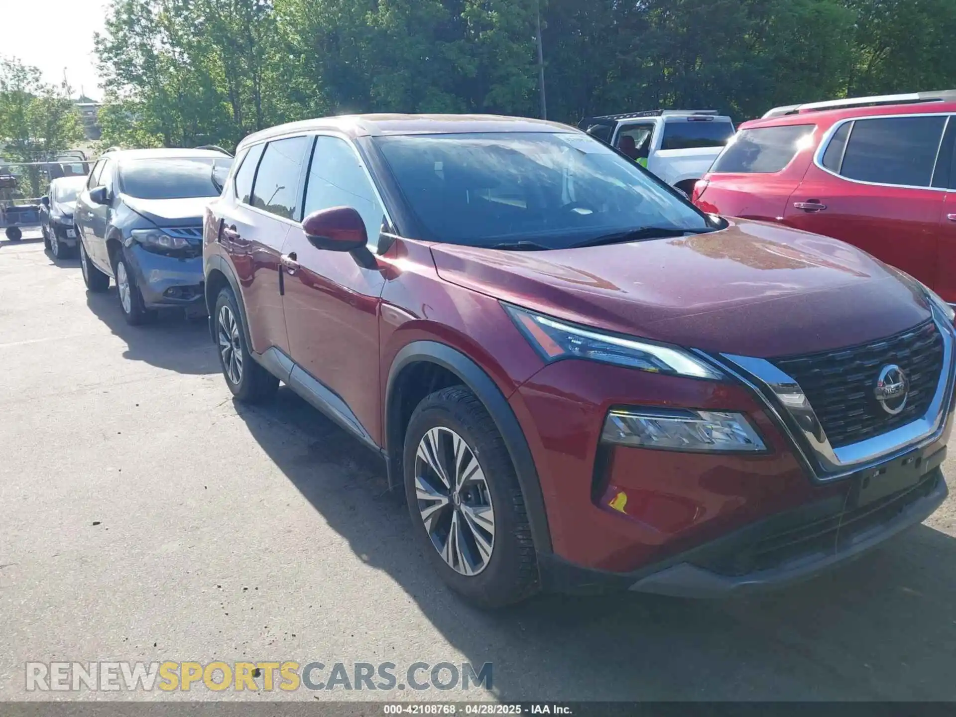 1 Photograph of a damaged car JN8AT3BA7MW008431 NISSAN ROGUE 2021