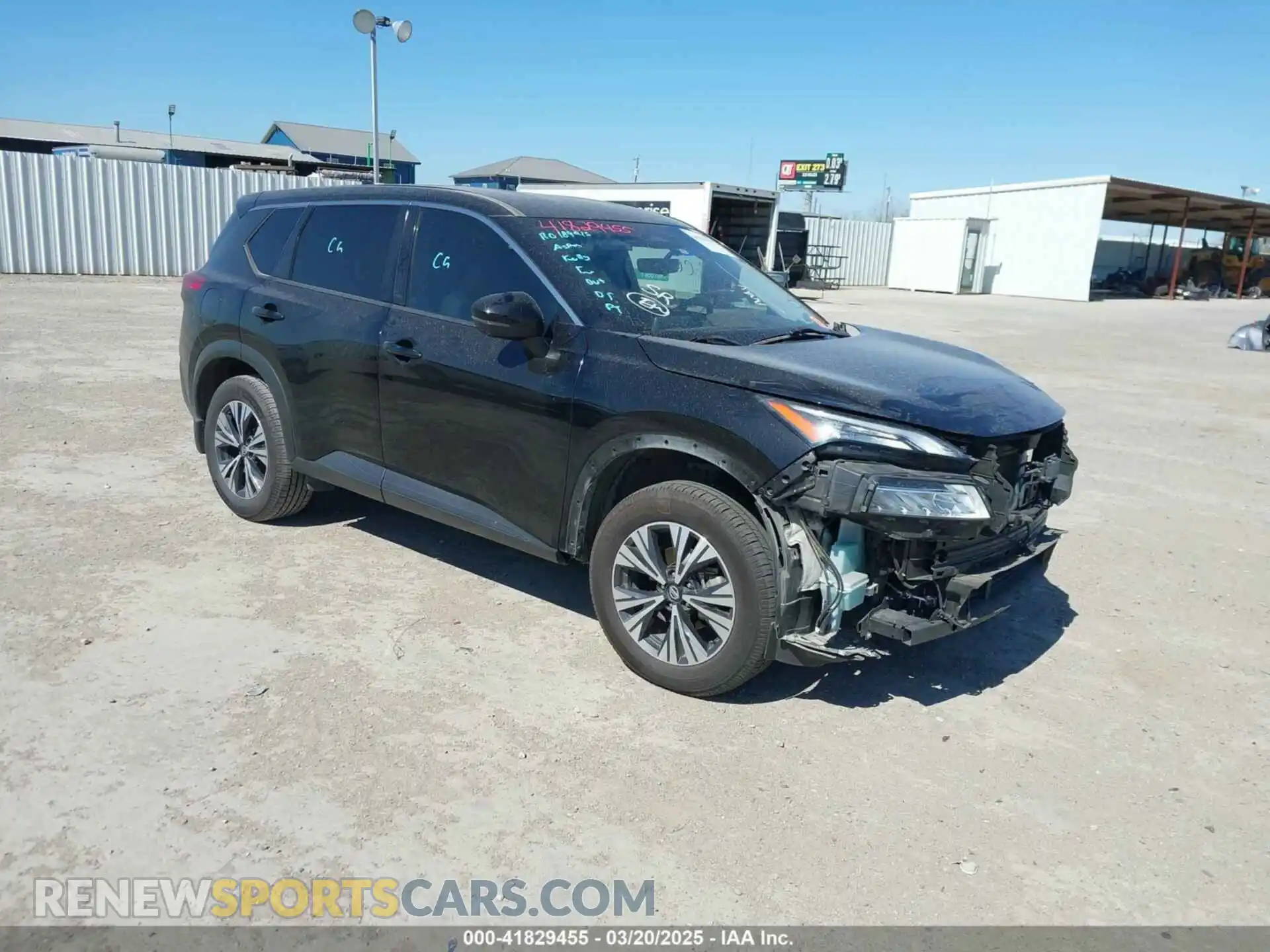 1 Photograph of a damaged car JN8AT3BA7MW021938 NISSAN ROGUE 2021