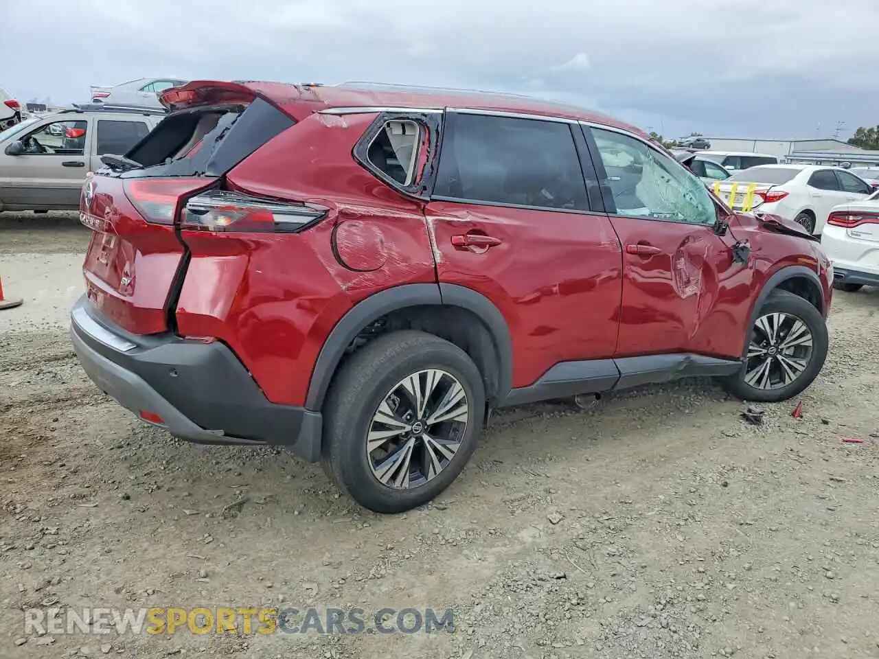 3 Photograph of a damaged car JN8AT3BA7MW022457 NISSAN ROGUE 2021