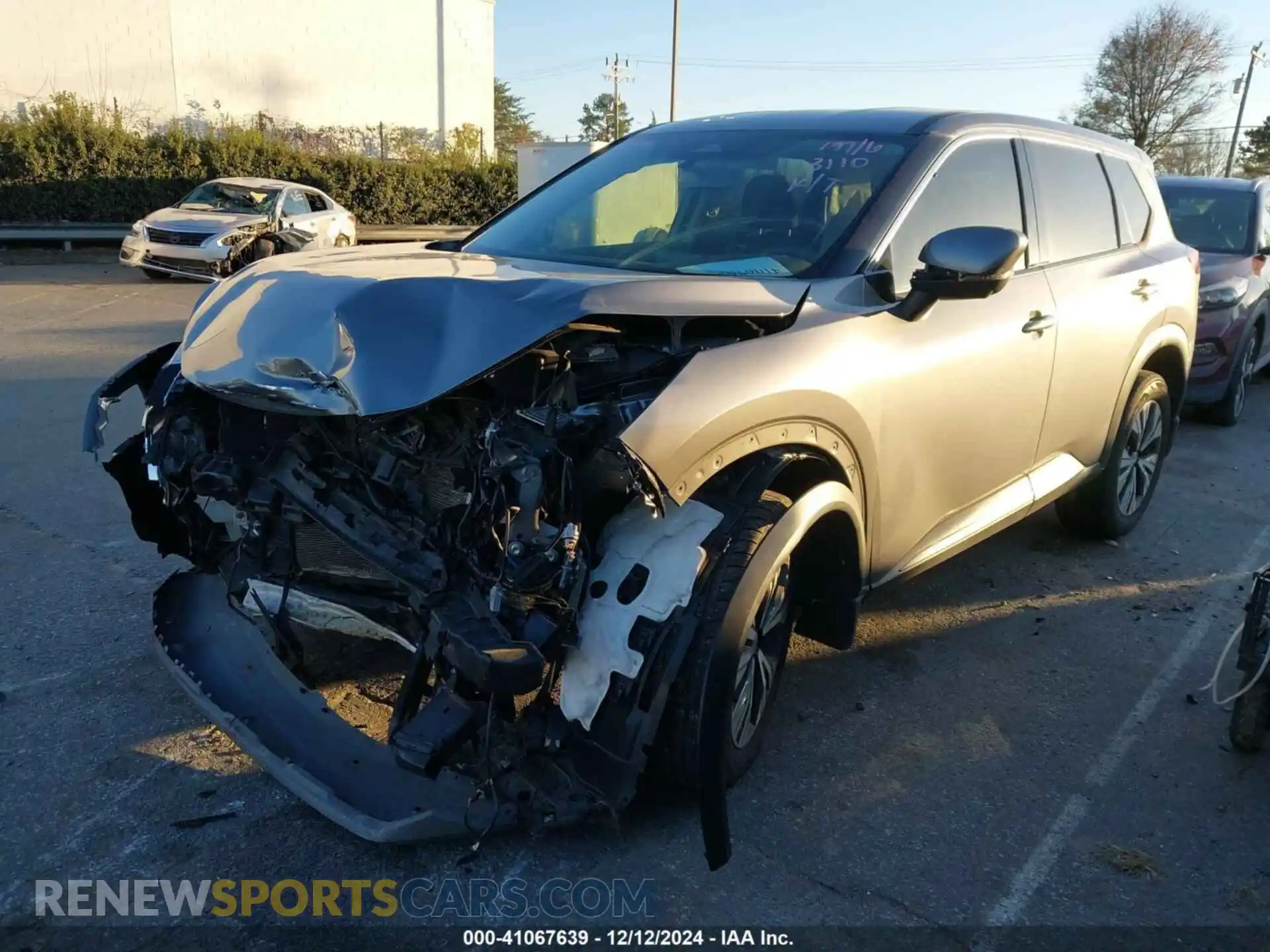 2 Photograph of a damaged car JN8AT3BA7MW023110 NISSAN ROGUE 2021