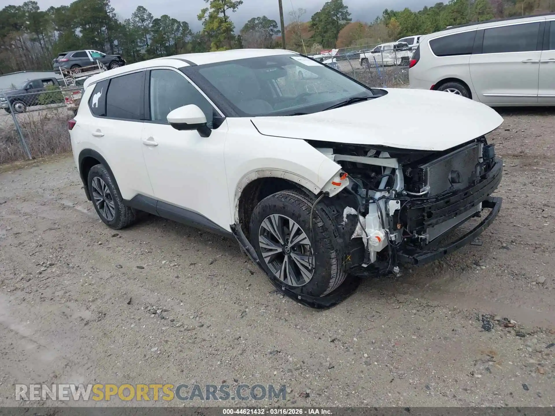 1 Photograph of a damaged car JN8AT3BA9MW006874 NISSAN ROGUE 2021