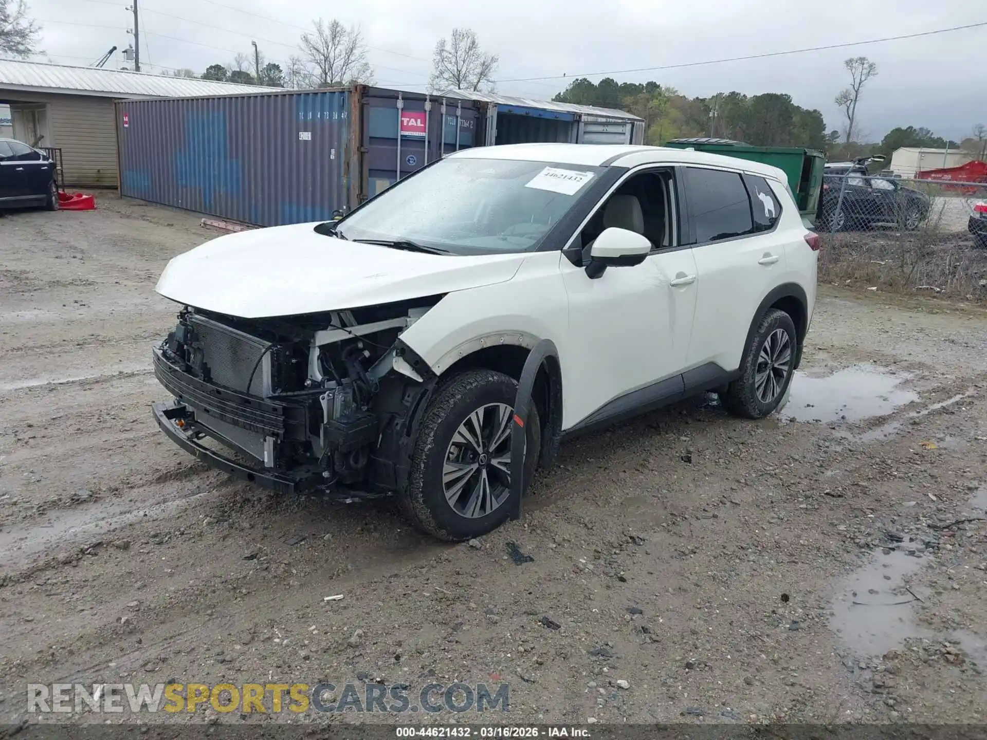 2 Photograph of a damaged car JN8AT3BA9MW006874 NISSAN ROGUE 2021