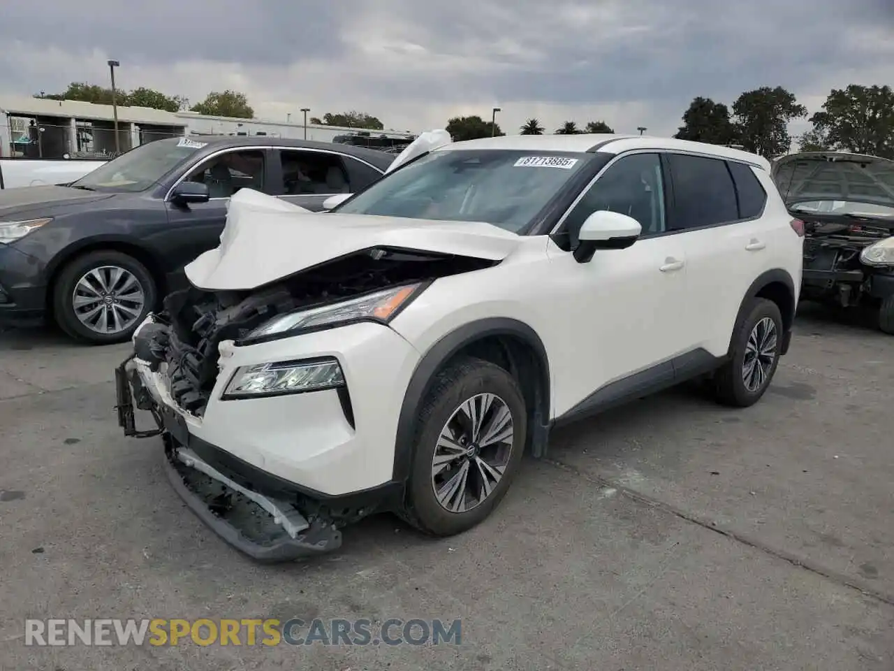 1 Photograph of a damaged car JN8AT3BA9MW018250 NISSAN ROGUE 2021