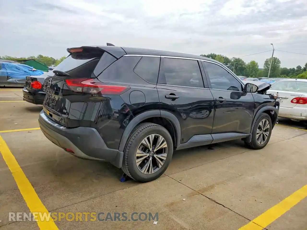 3 Photograph of a damaged car JN8AT3BA9MW021665 NISSAN ROGUE 2021
