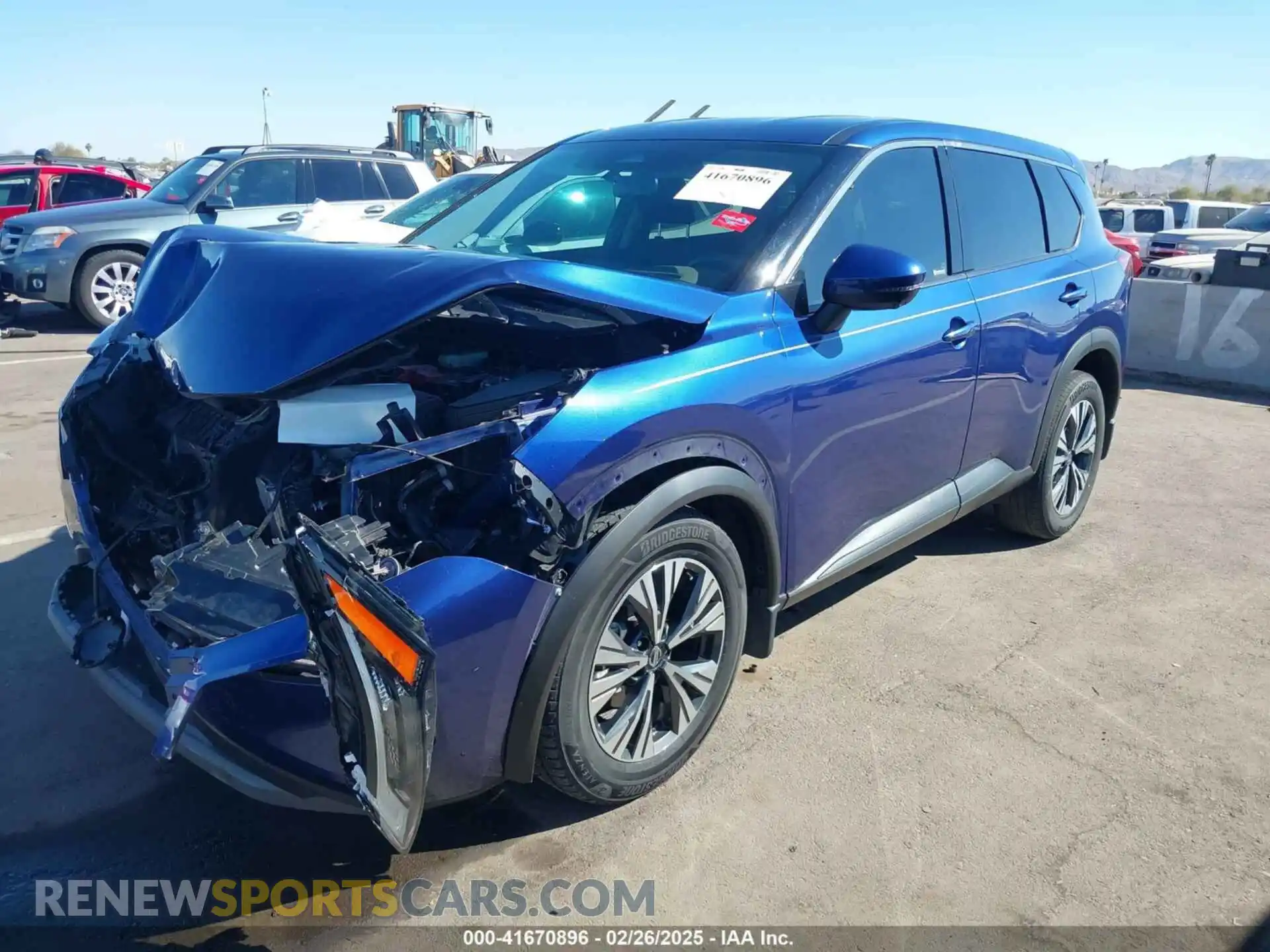 2 Photograph of a damaged car JN8AT3BAXMW007760 NISSAN ROGUE 2021