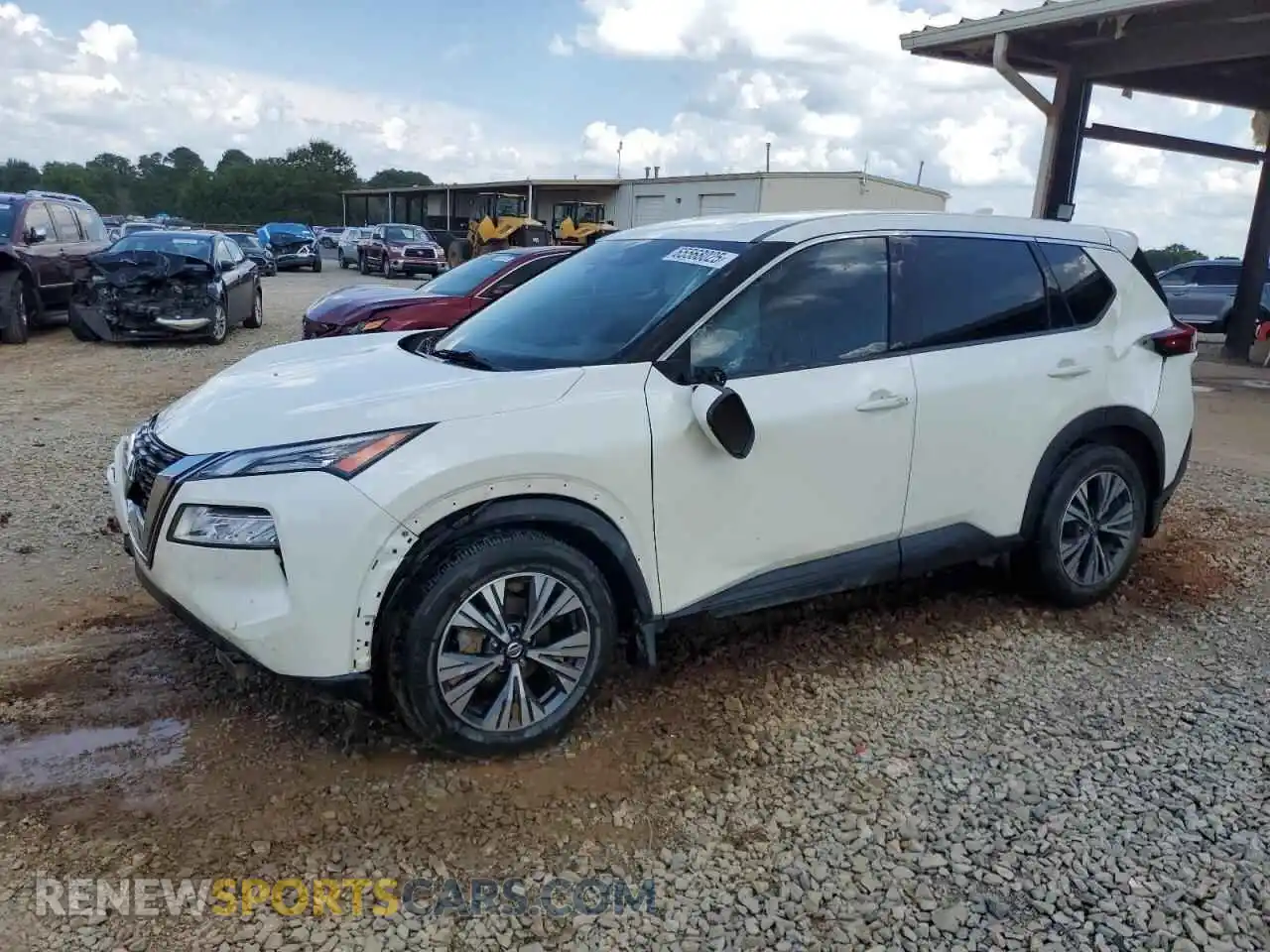 1 Photograph of a damaged car JN8AT3BAXMW012229 NISSAN ROGUE 2021