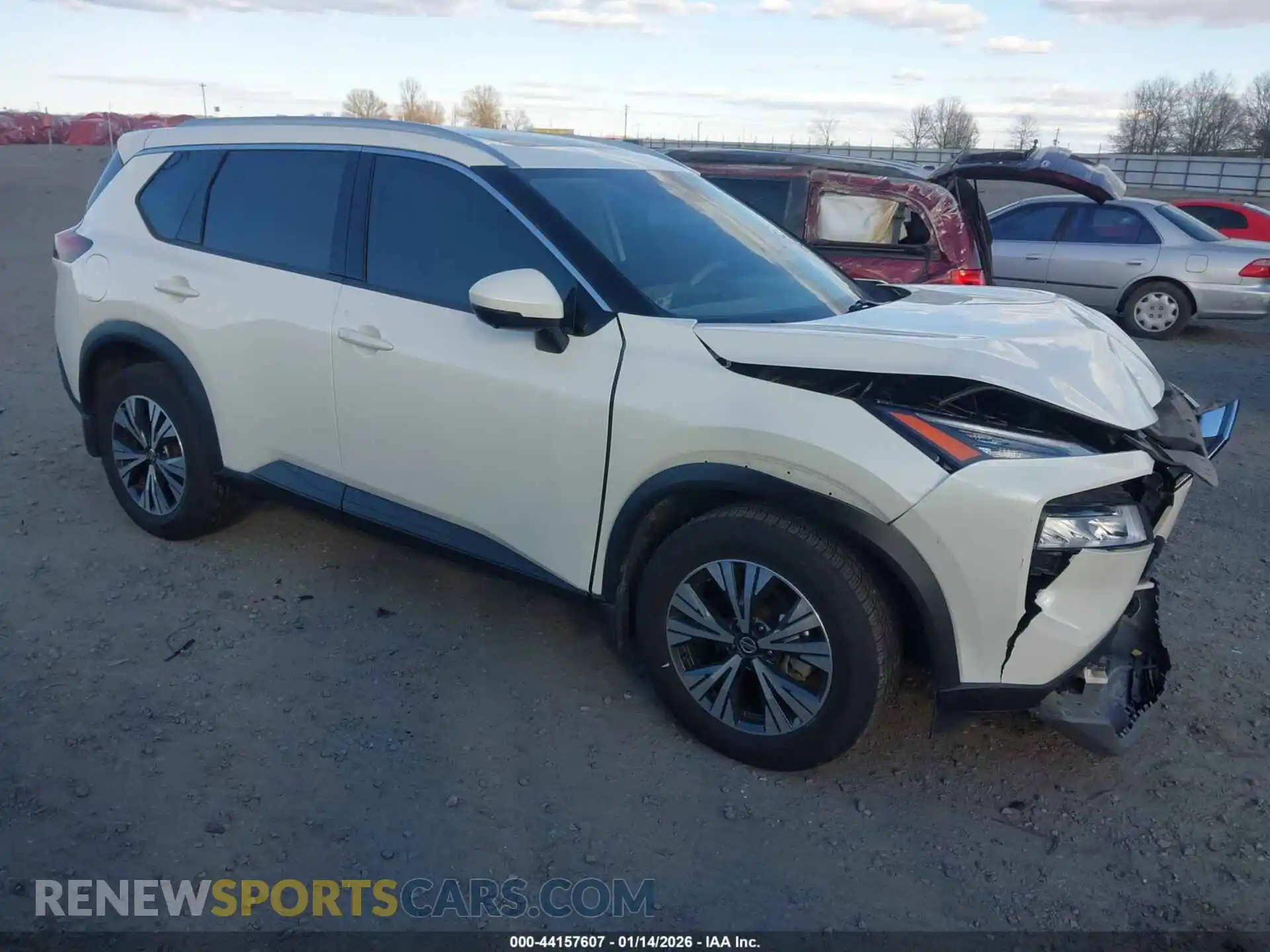 1 Photograph of a damaged car JN8AT3BAXMW016054 NISSAN ROGUE 2021
