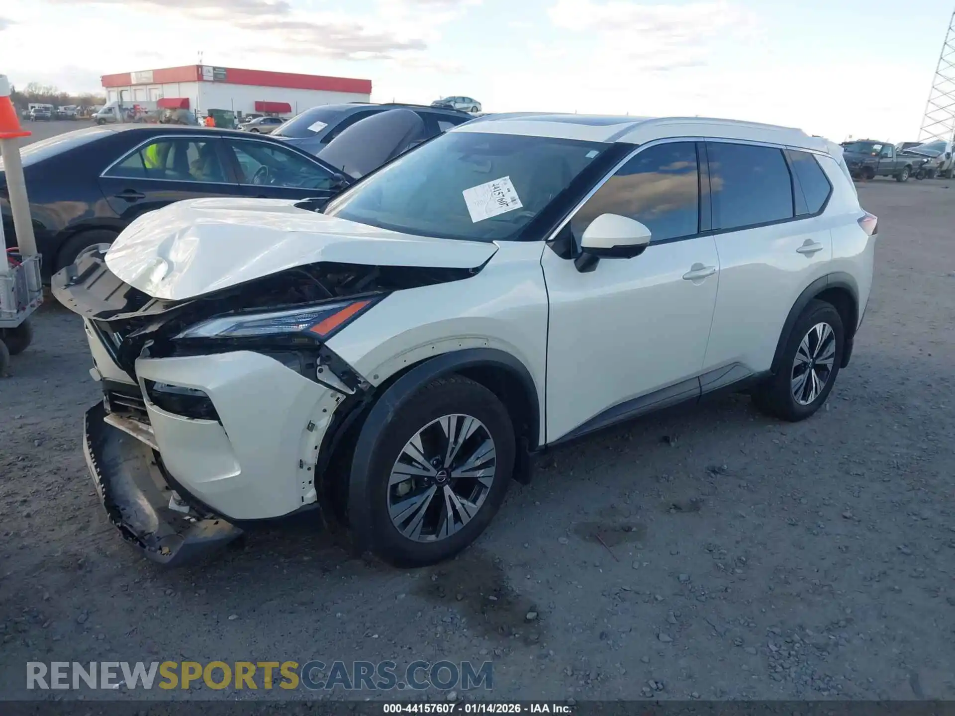 2 Photograph of a damaged car JN8AT3BAXMW016054 NISSAN ROGUE 2021