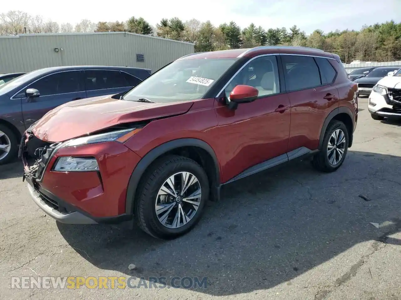 1 Photograph of a damaged car JN8AT3BB1MW220184 NISSAN ROGUE 2021