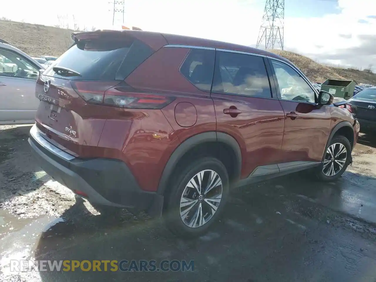 3 Photograph of a damaged car JN8AT3BB1MW220976 NISSAN ROGUE 2021