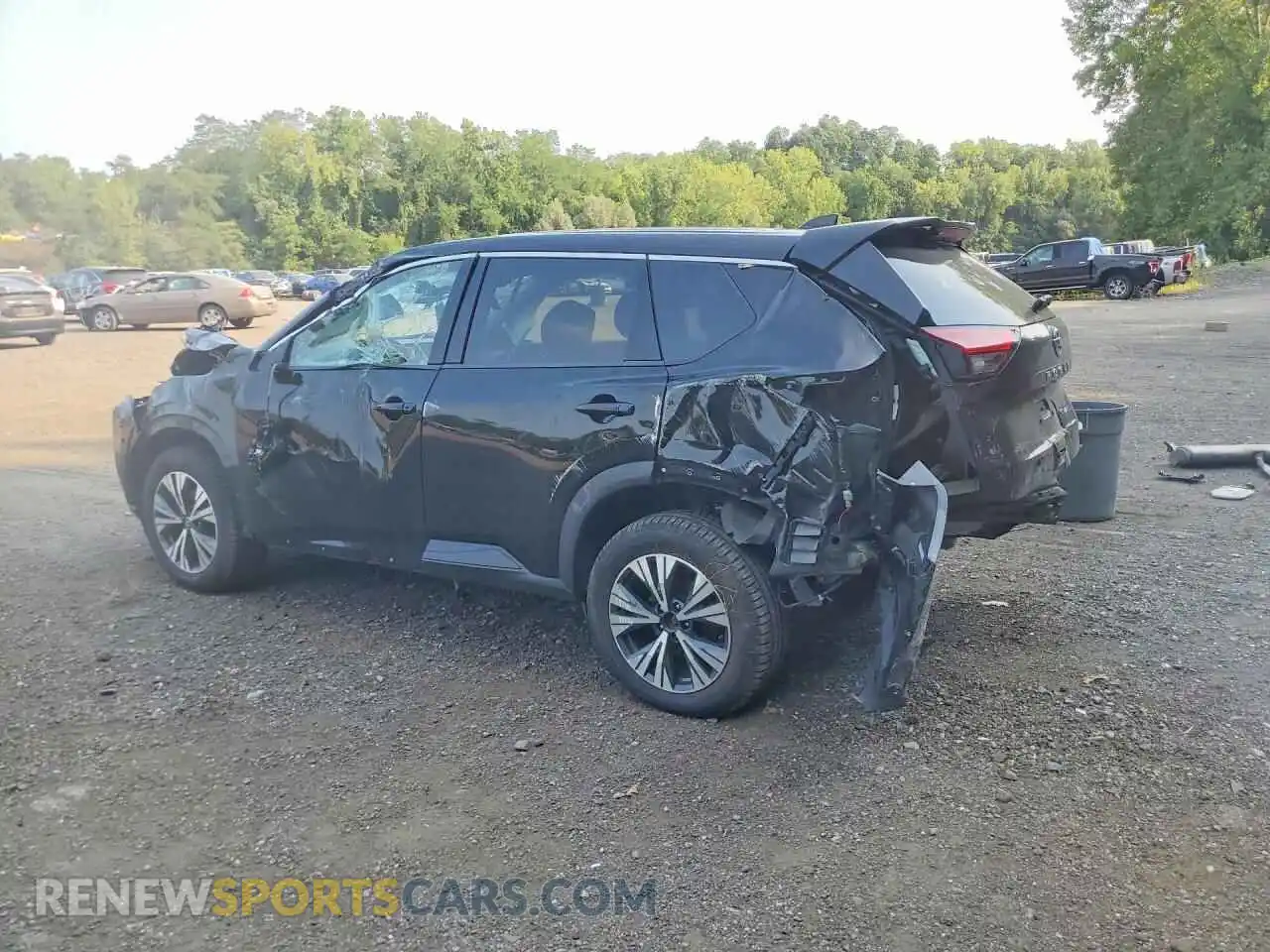 2 fotografías del automóvil dañado JN8AT3BB4MW218123 NISSAN ROGUE 2021