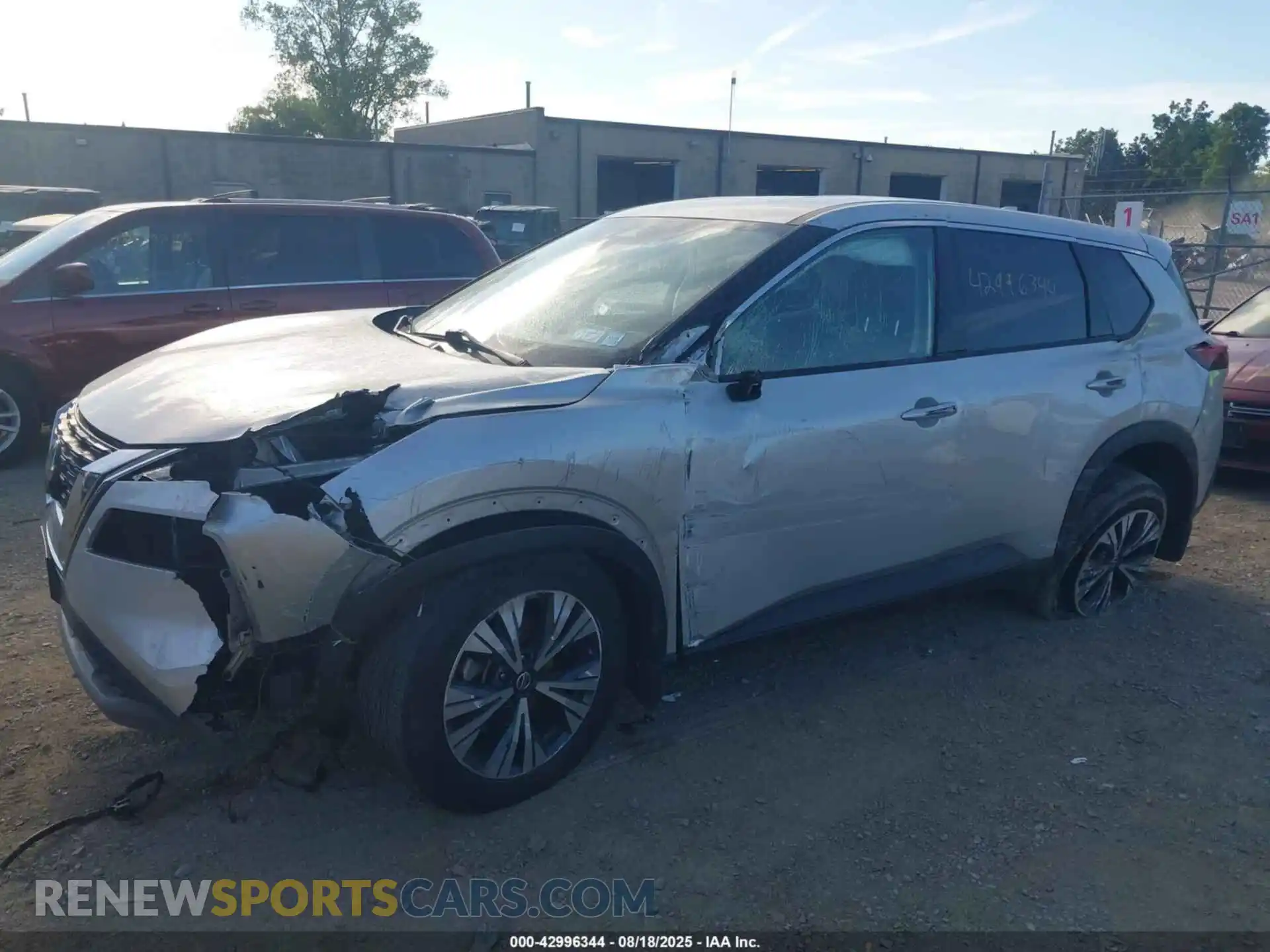 2 Photograph of a damaged car JN8AT3BB6MW201727 NISSAN ROGUE 2021
