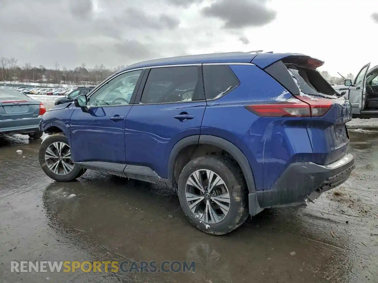 2 Photograph of a damaged car JN8AT3BB6MW213070 NISSAN ROGUE 2021