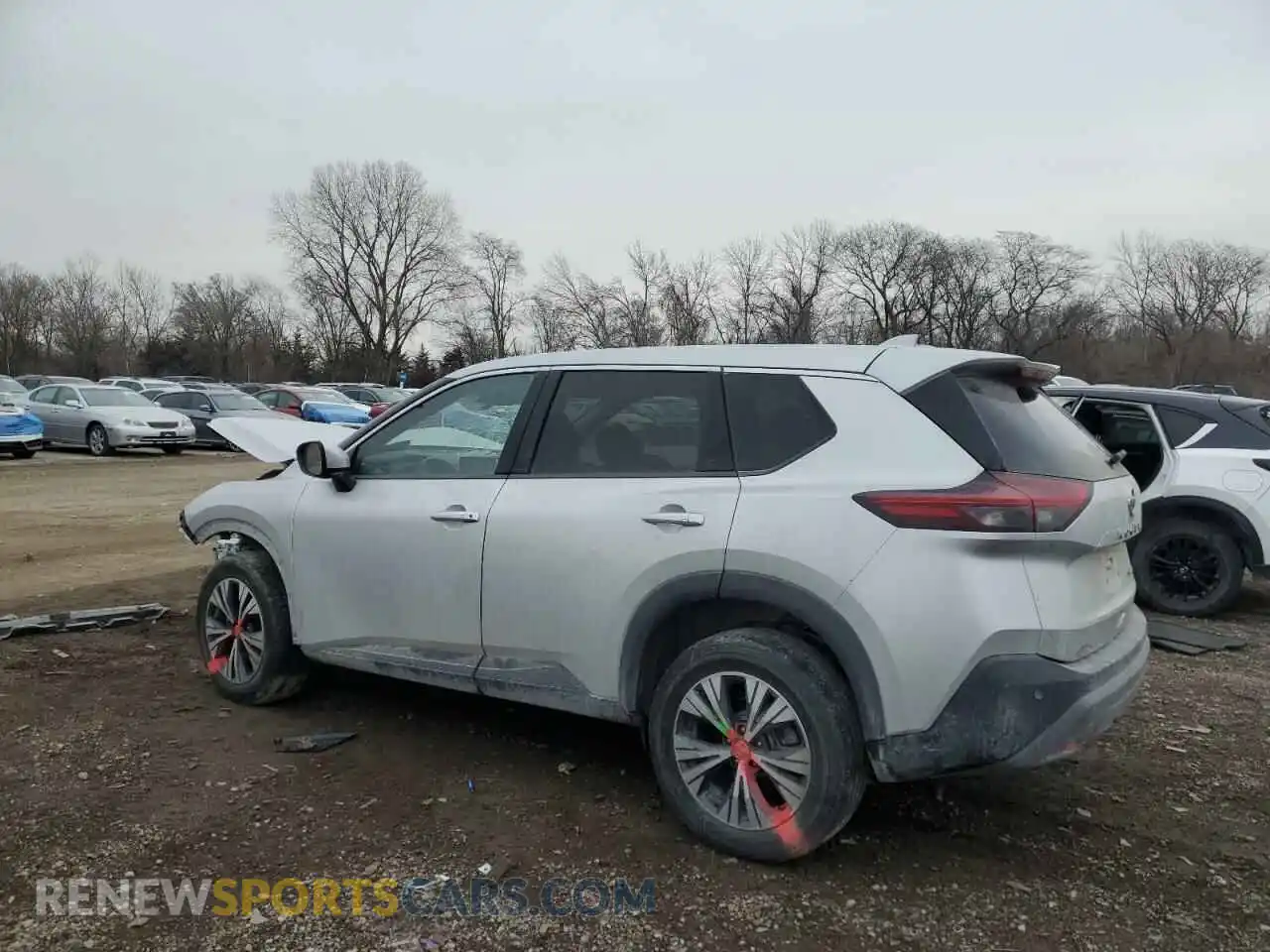 2 Photograph of a damaged car JN8AT3BB6MW223033 NISSAN ROGUE 2021