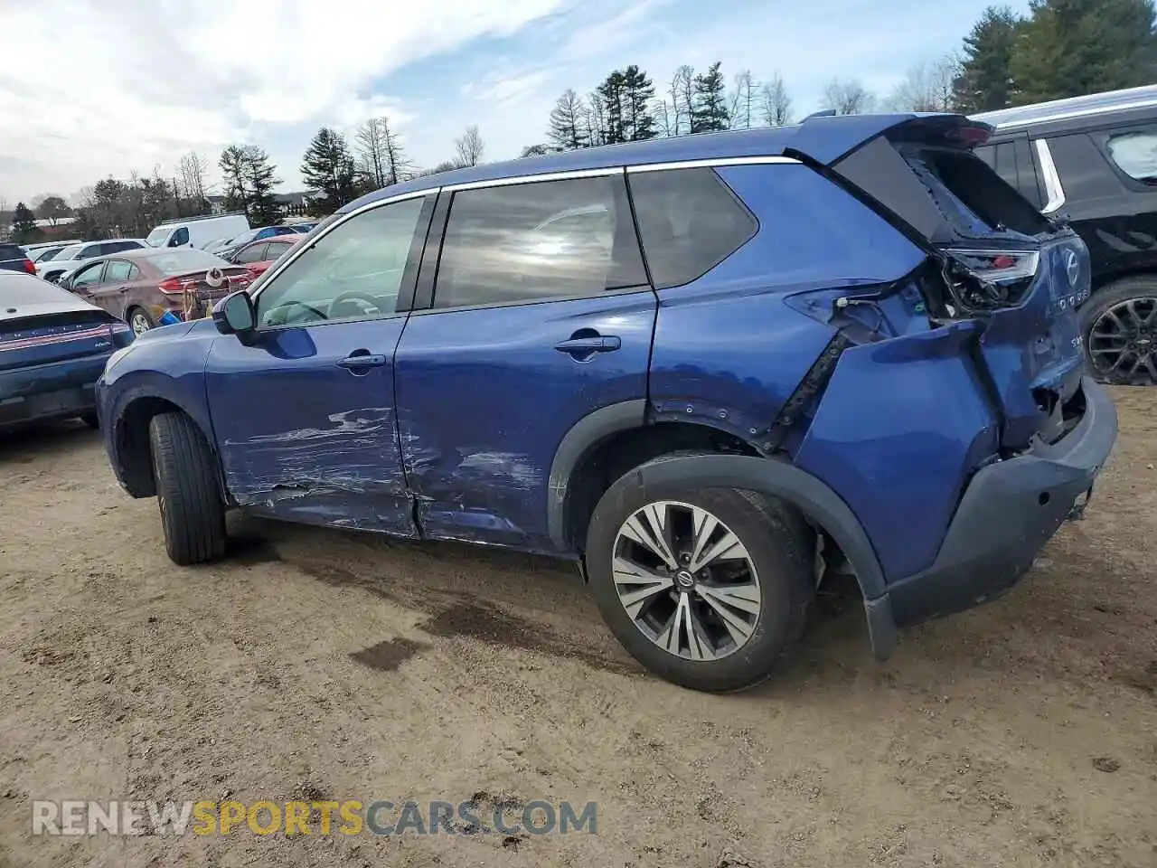 2 Photograph of a damaged car JN8AT3BB7MW200652 NISSAN ROGUE 2021