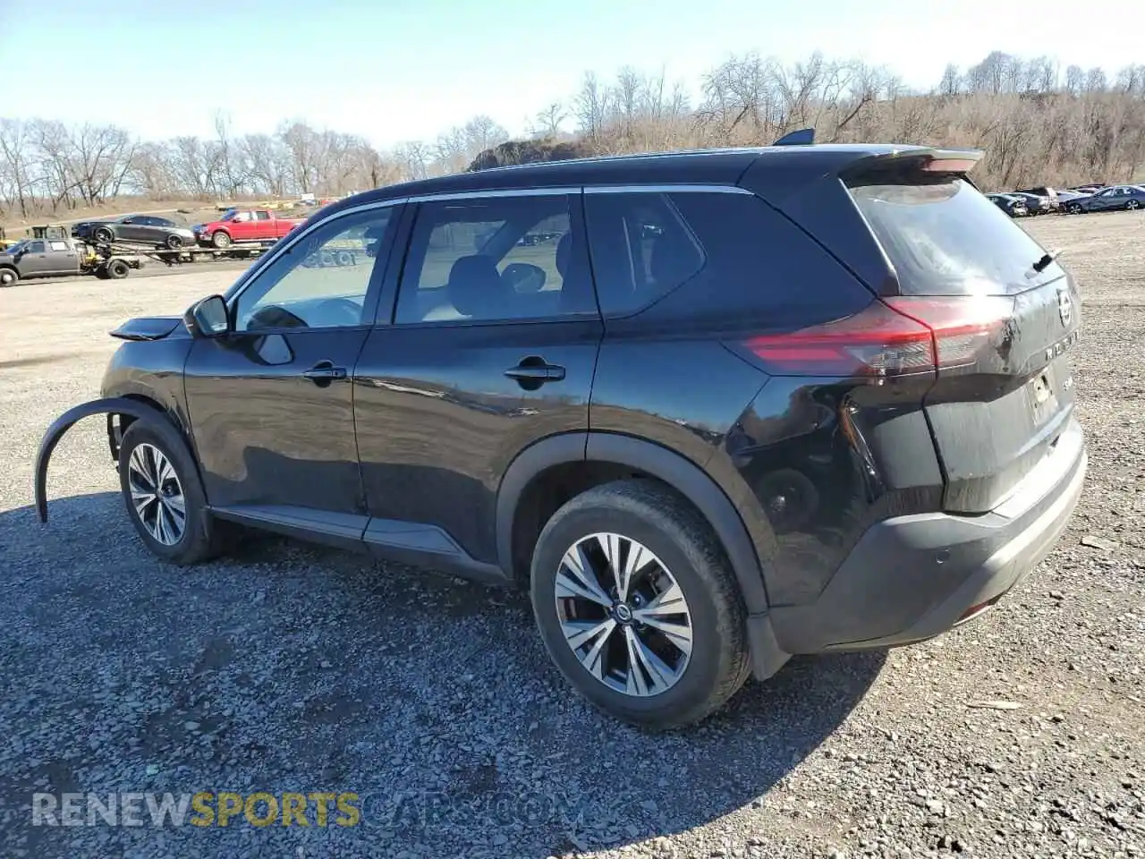 2 Photograph of a damaged car JN8AT3BB7MW201770 NISSAN ROGUE 2021