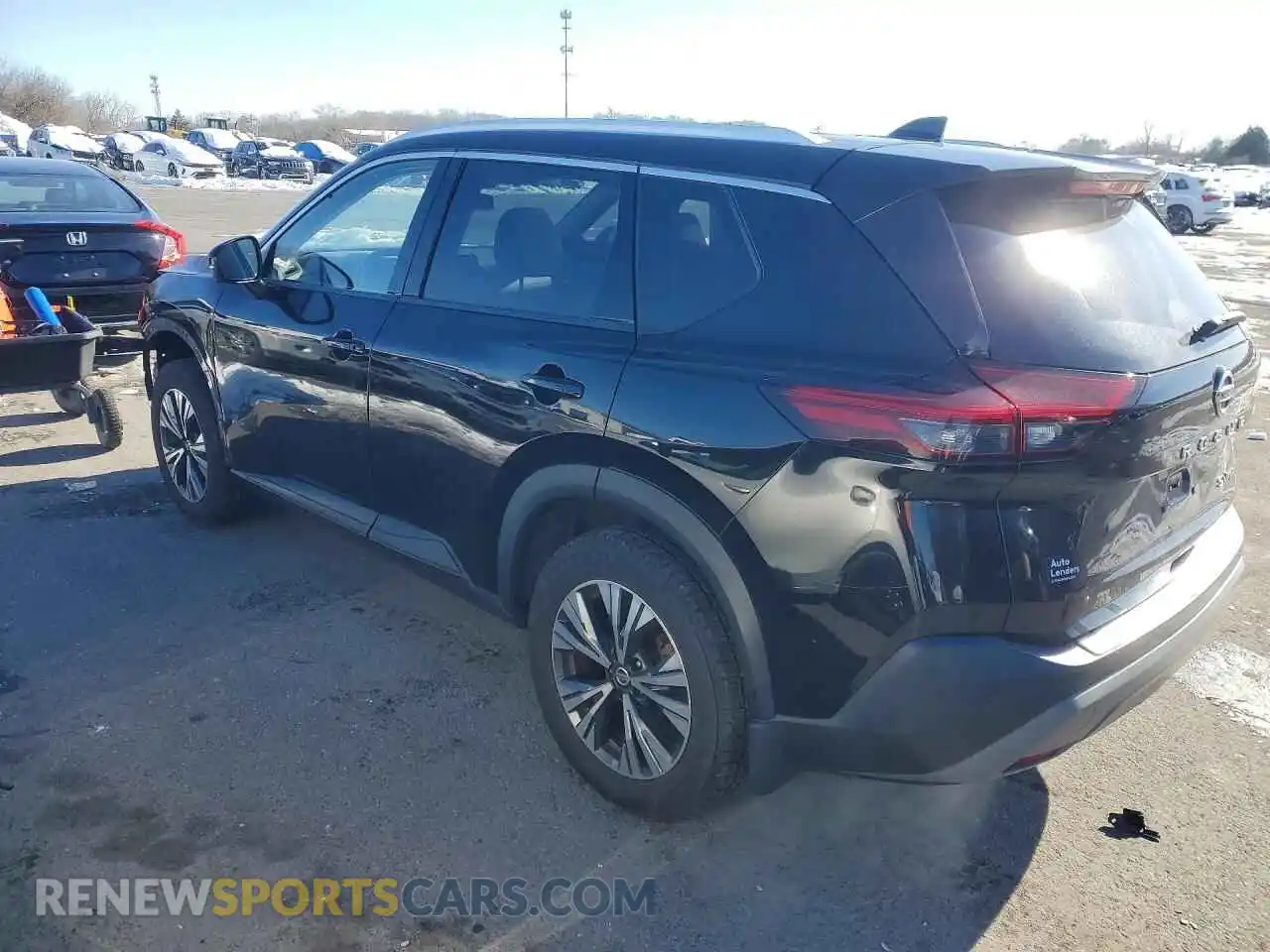 2 Photograph of a damaged car JN8AT3BB7MW221565 NISSAN ROGUE 2021