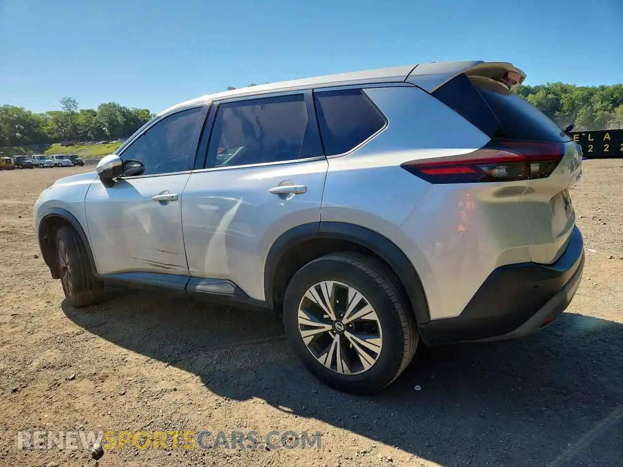 2 Photograph of a damaged car JN8AT3BB7MW223333 NISSAN ROGUE 2021