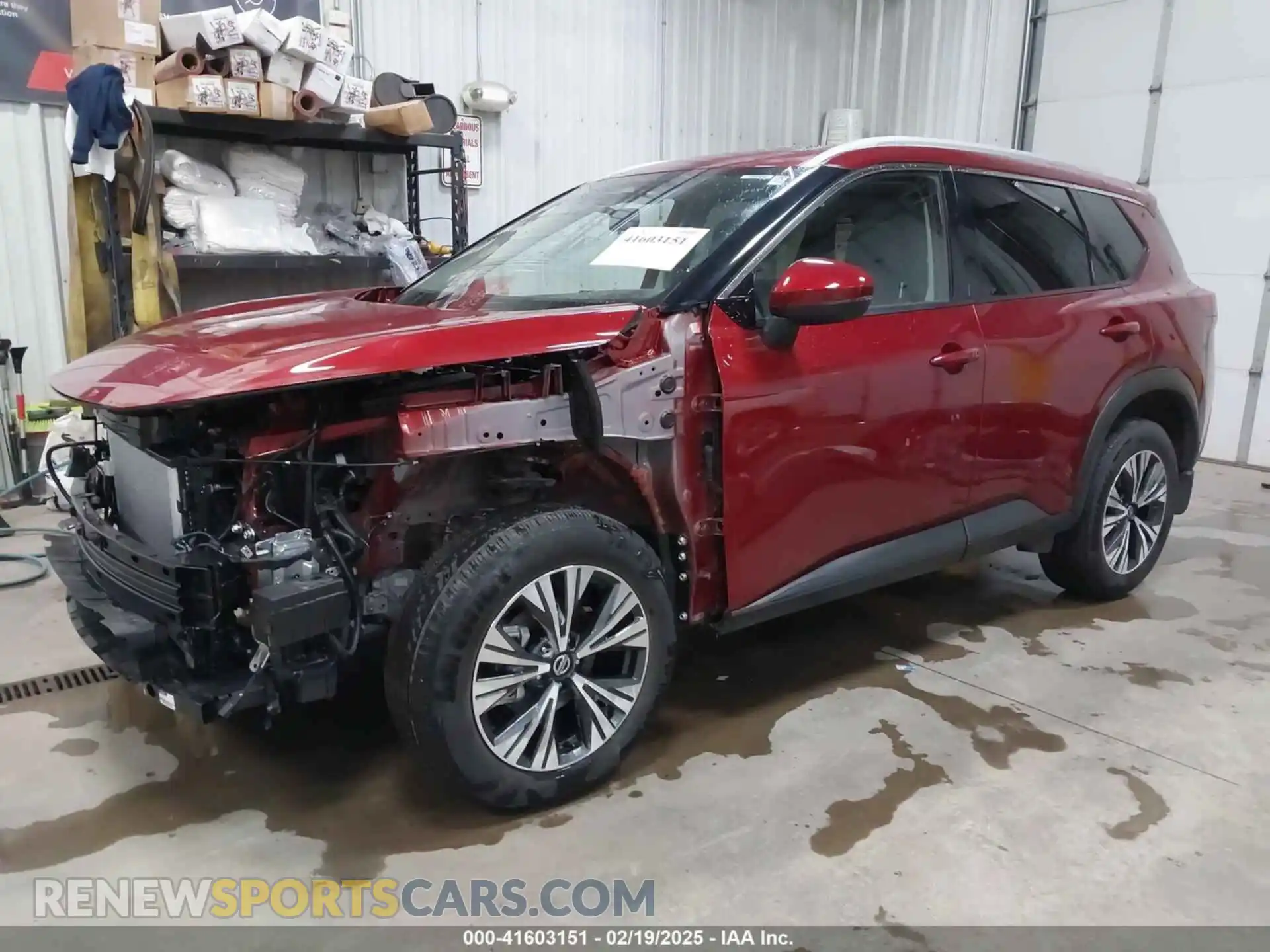 2 Photograph of a damaged car JN8AT3BB7MW232923 NISSAN ROGUE 2021