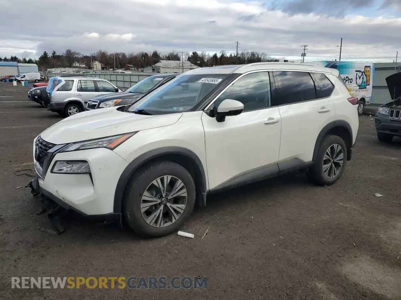 1 Photograph of a damaged car JN8AT3BB8MW223373 NISSAN ROGUE 2021