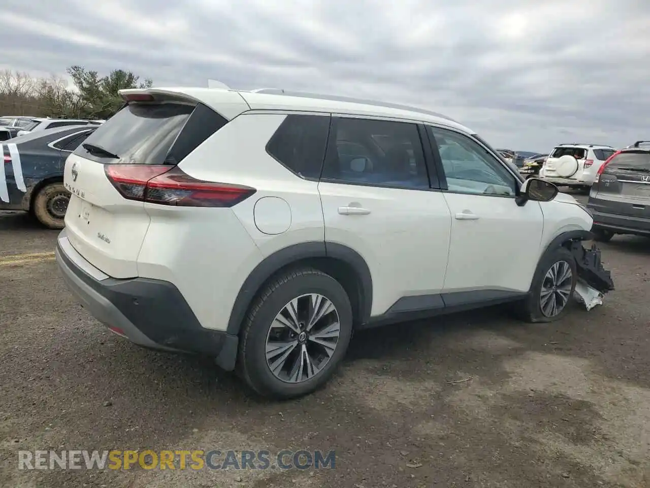 3 Photograph of a damaged car JN8AT3BB8MW223373 NISSAN ROGUE 2021