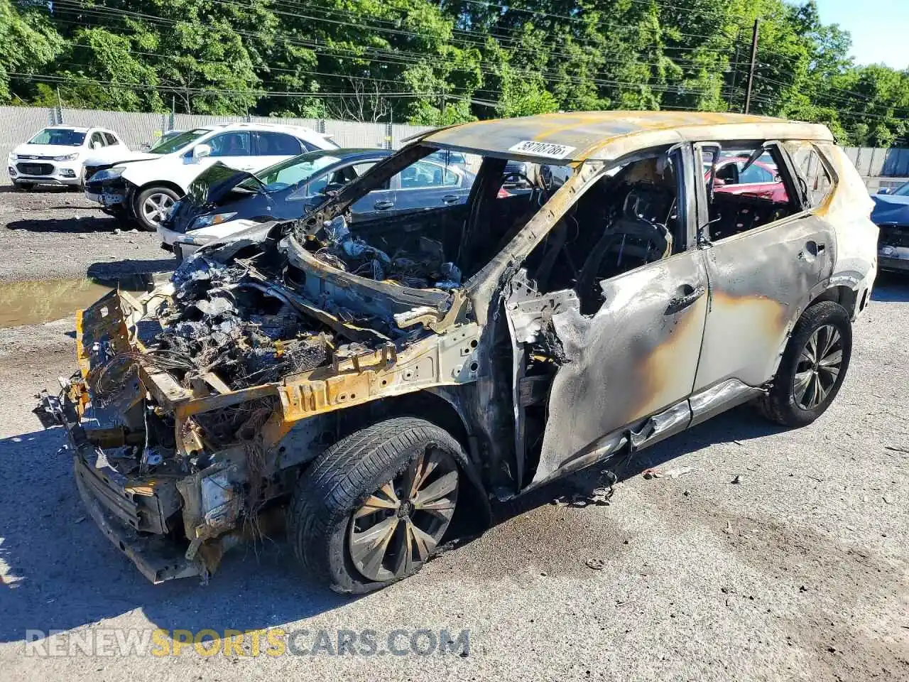 1 Photograph of a damaged car JN8AT3BB8MW224846 NISSAN ROGUE 2021