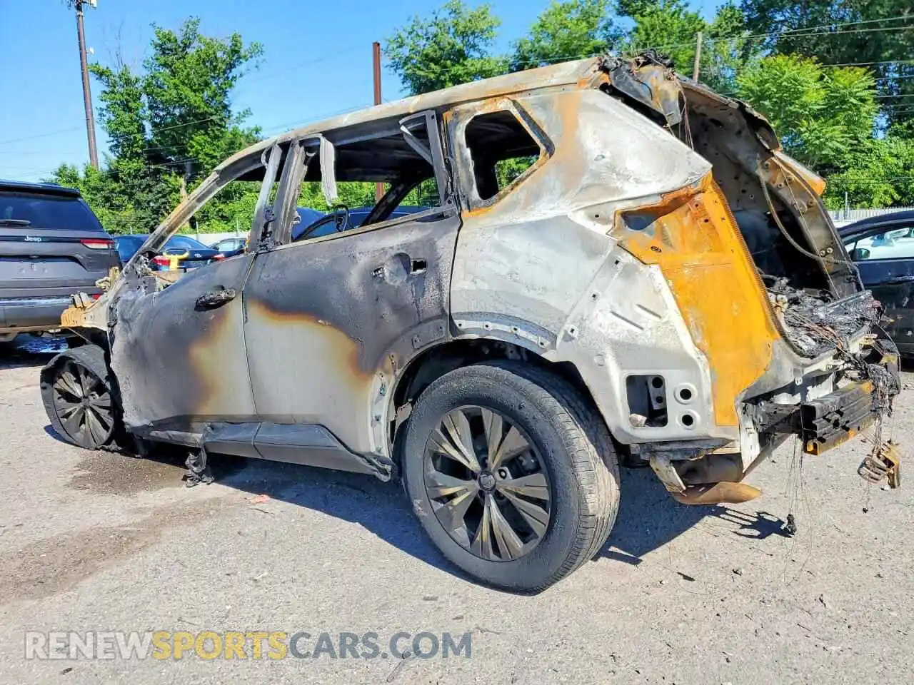 2 Photograph of a damaged car JN8AT3BB8MW224846 NISSAN ROGUE 2021