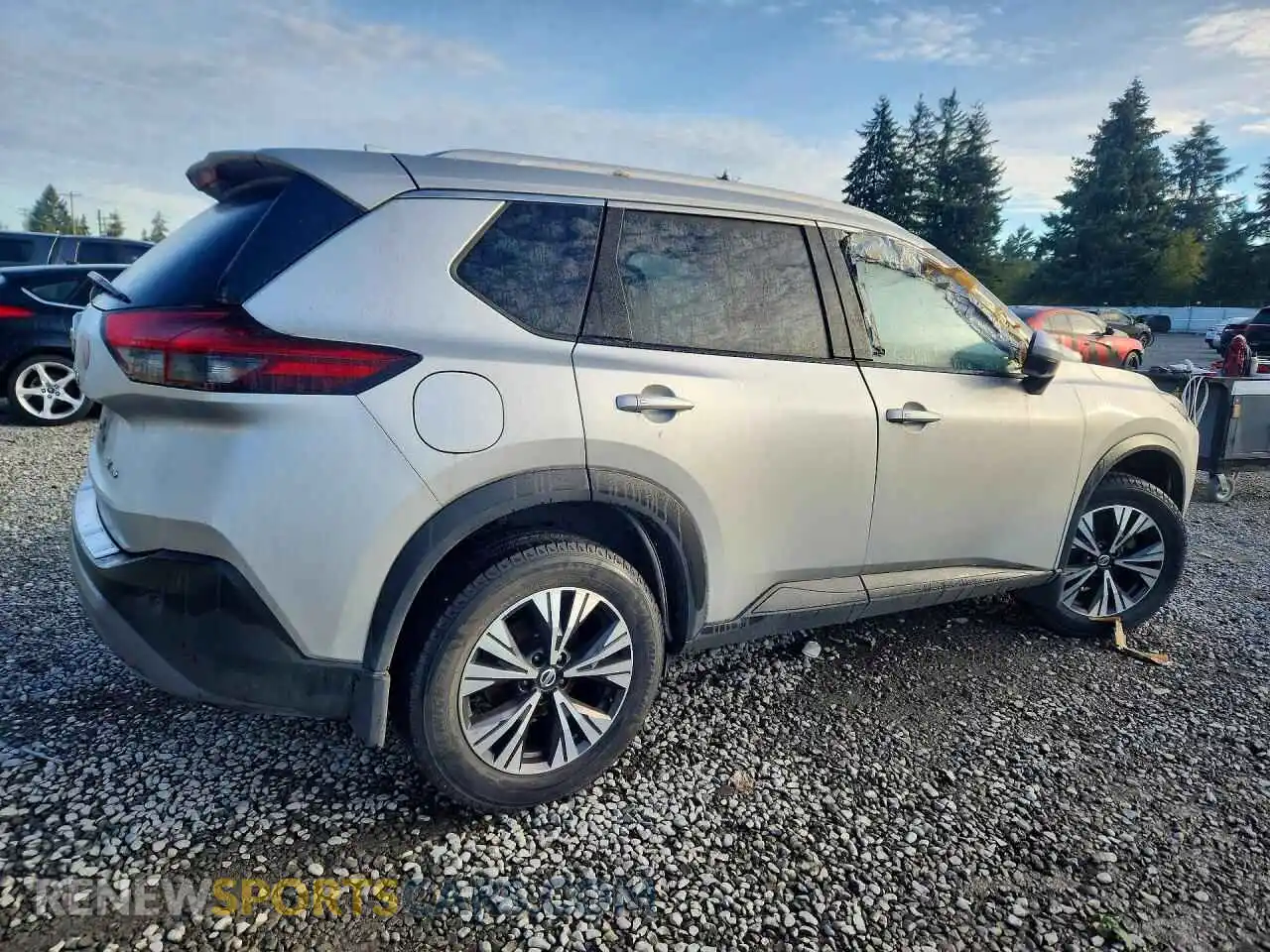 3 Photograph of a damaged car JN8AT3BB8MW232817 NISSAN ROGUE 2021