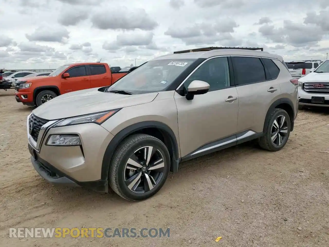 1 Photograph of a damaged car JN8AT3CA1MW027457 NISSAN ROGUE 2021