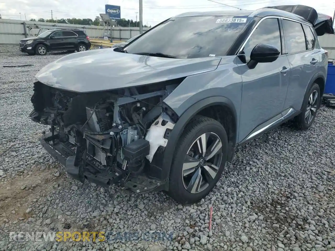 1 fotografías del automóvil dañado JN8AT3CA2MW014538 NISSAN ROGUE 2021