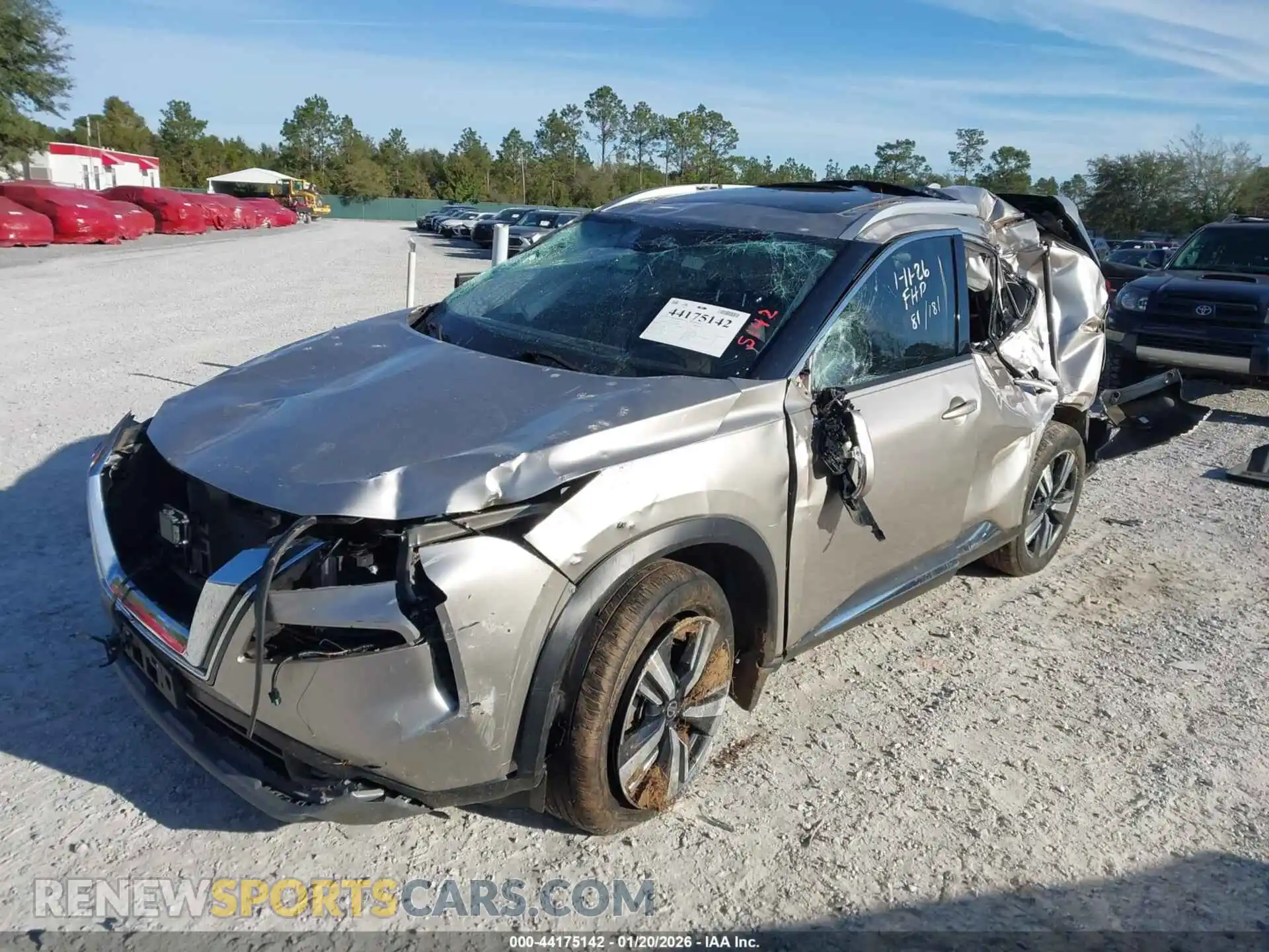 2 Photograph of a damaged car JN8AT3CA2MW018900 NISSAN ROGUE 2021