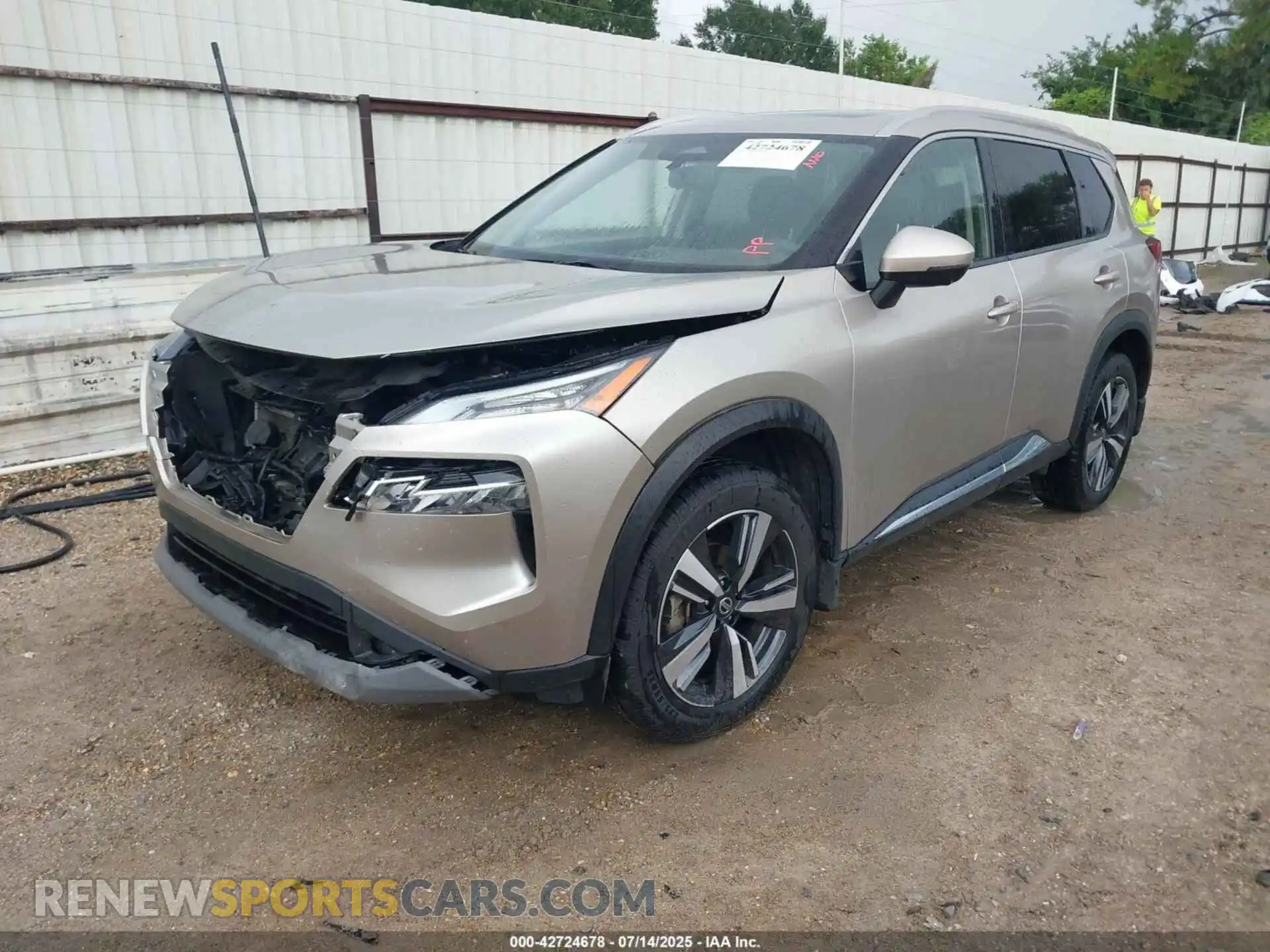 2 Photograph of a damaged car JN8AT3CA2MW019545 NISSAN ROGUE 2021