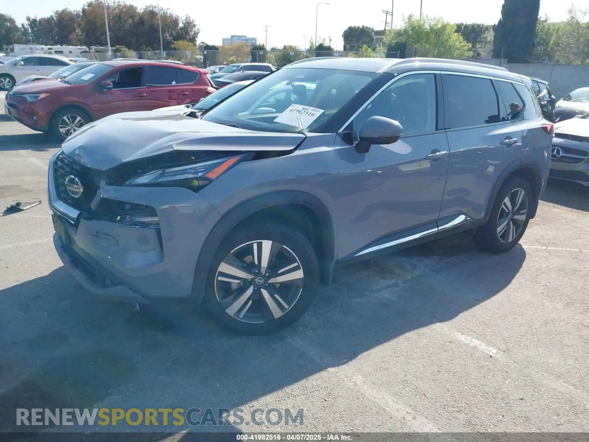 2 Photograph of a damaged car JN8AT3CA2MW019786 NISSAN ROGUE 2021