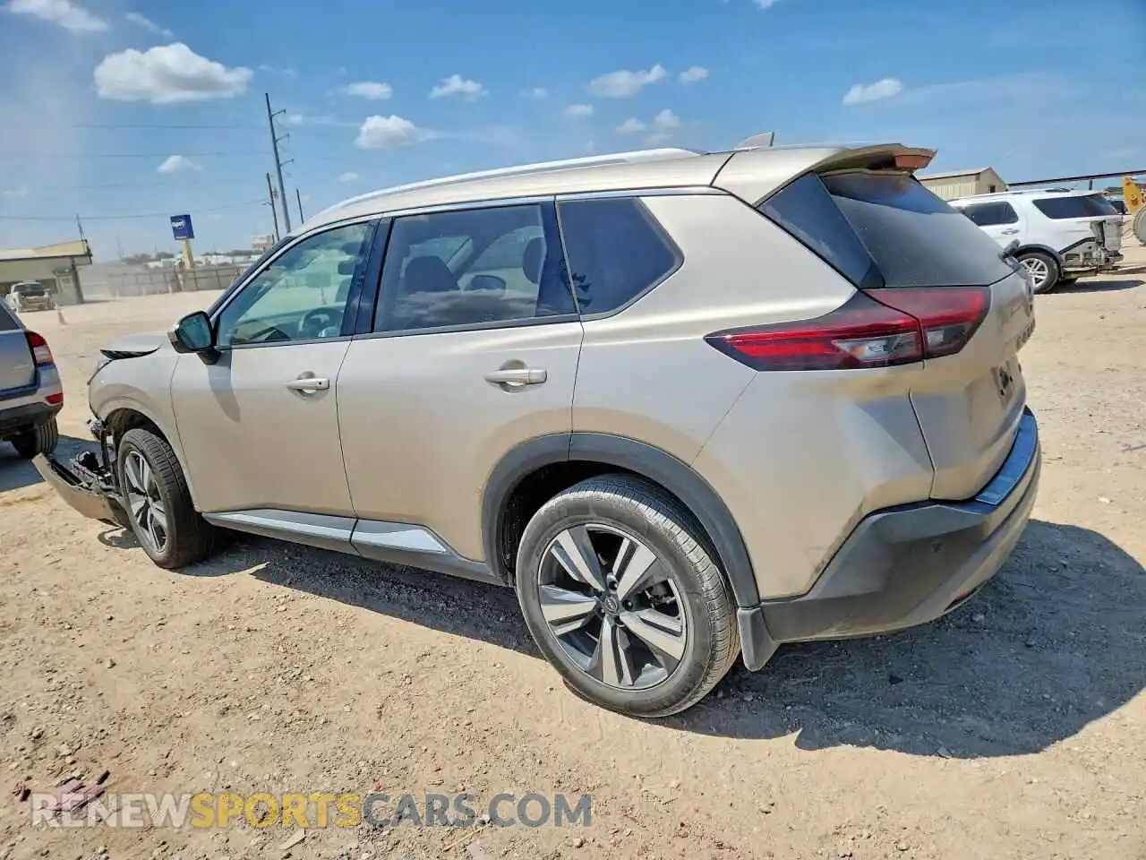 2 fotografías del automóvil dañado JN8AT3CA3MW020686 NISSAN ROGUE 2021