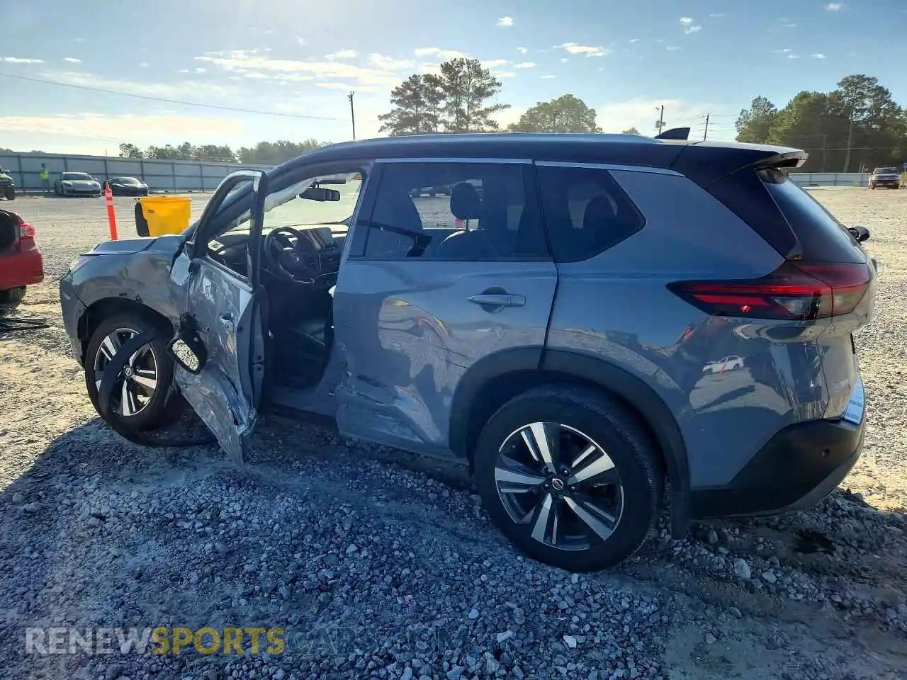 2 fotografías del automóvil dañado JN8AT3CA7MW012235 NISSAN ROGUE 2021