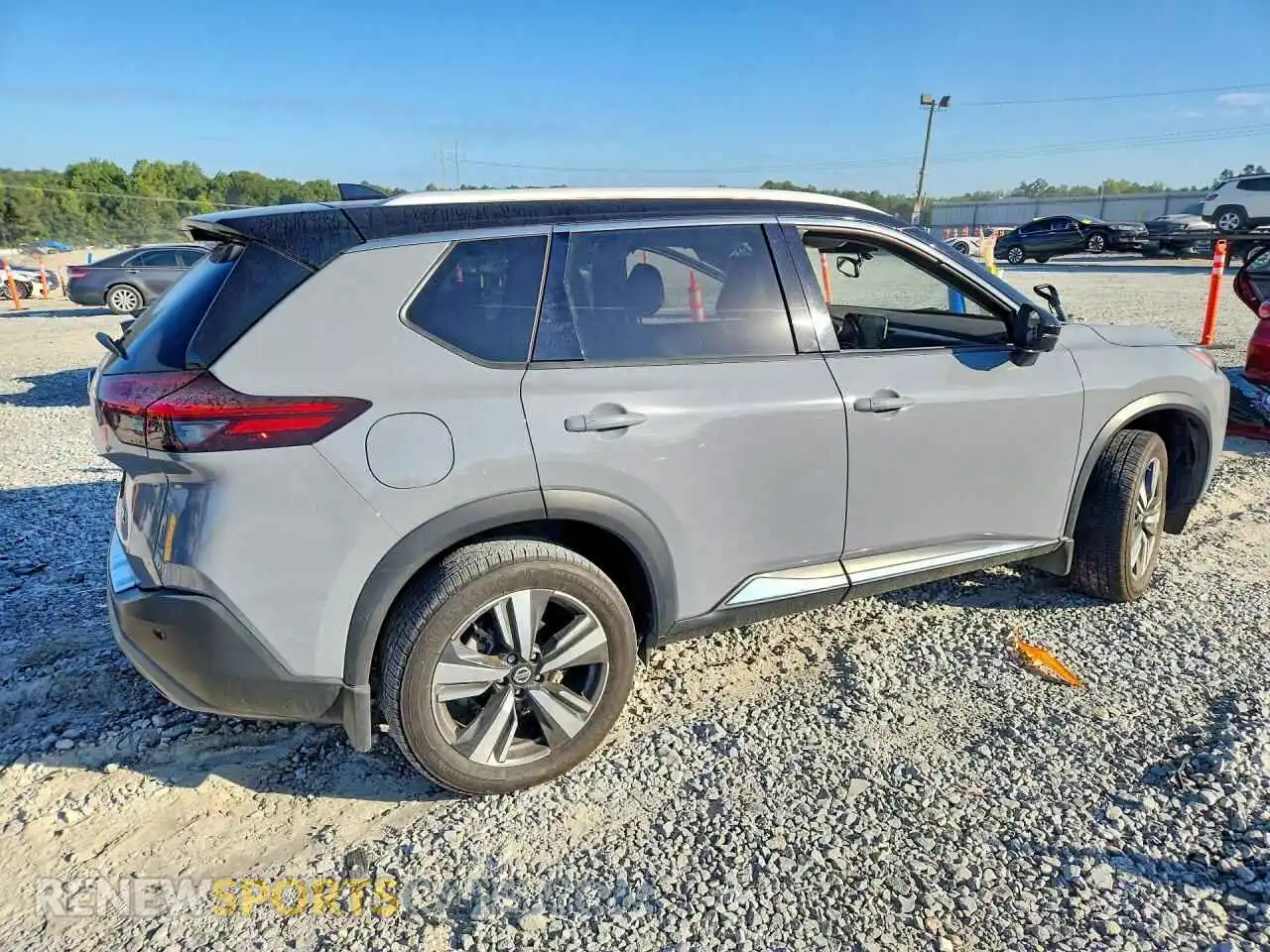 3 fotografías del automóvil dañado JN8AT3CA7MW012235 NISSAN ROGUE 2021