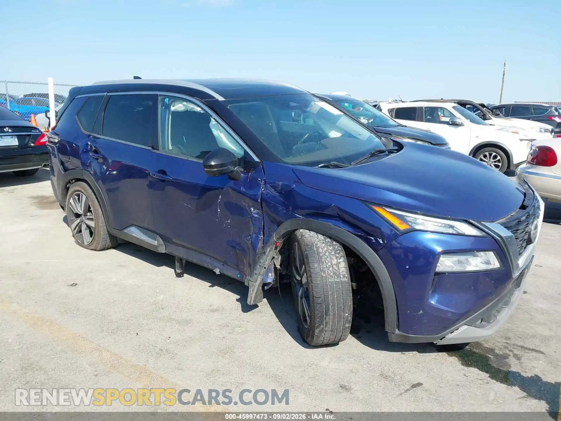 1 Photograph of a damaged car JN8AT3CA7MW015331 NISSAN ROGUE 2021