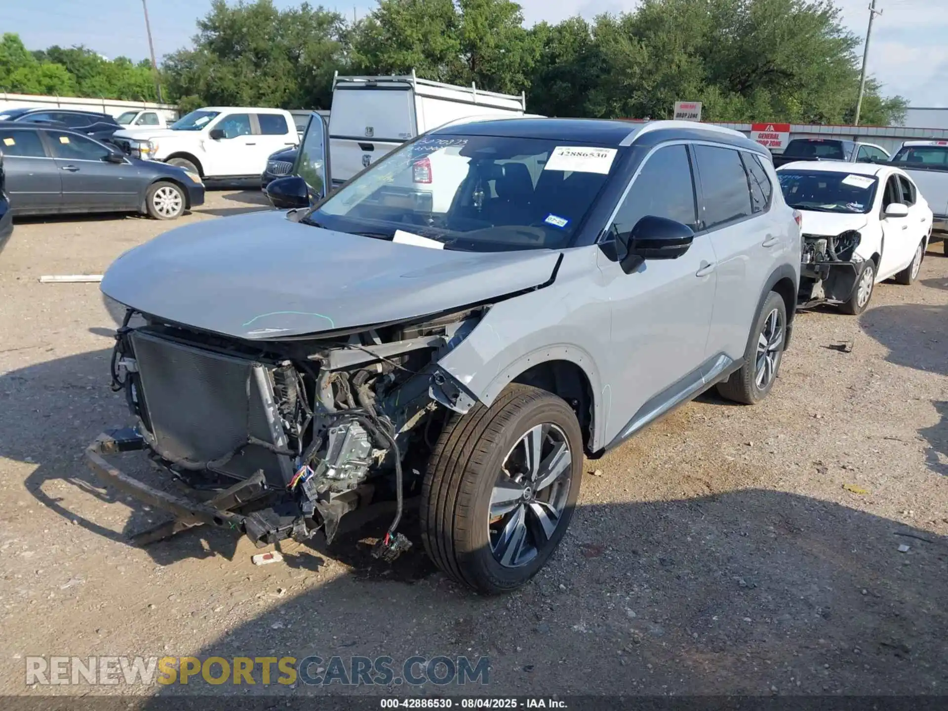 2 Photograph of a damaged car JN8AT3CA9MW011216 NISSAN ROGUE 2021